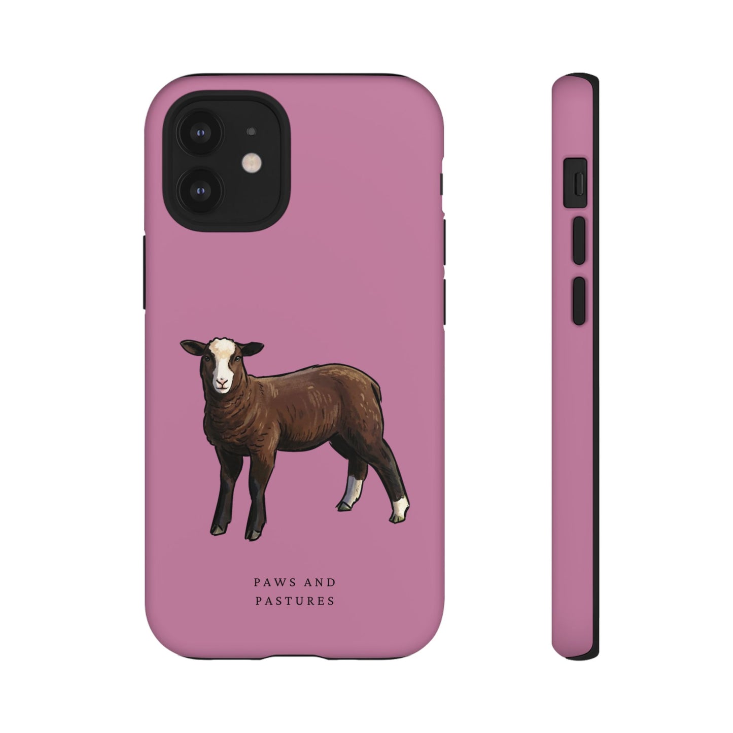 Zwartble Phone Case — Brown Sheep Illustration "Paws and Pastures"