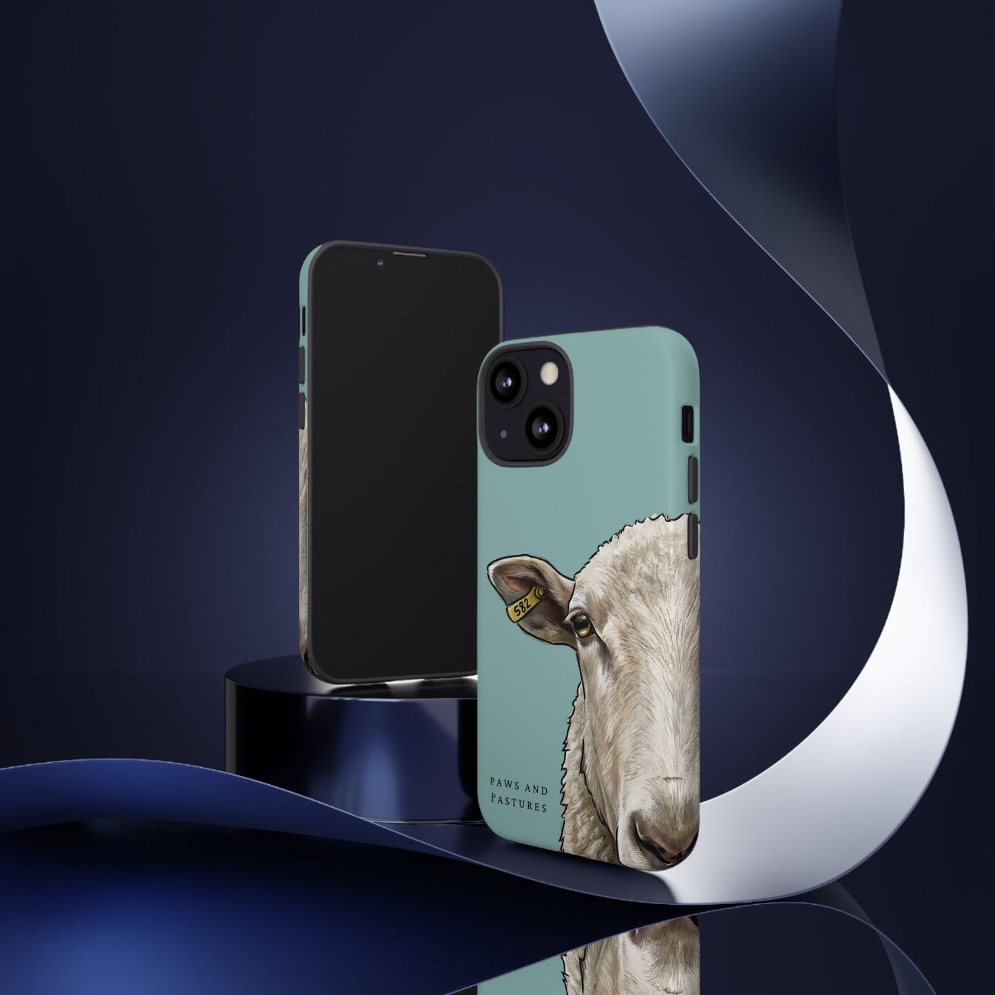 Teal Sheep Phone Case