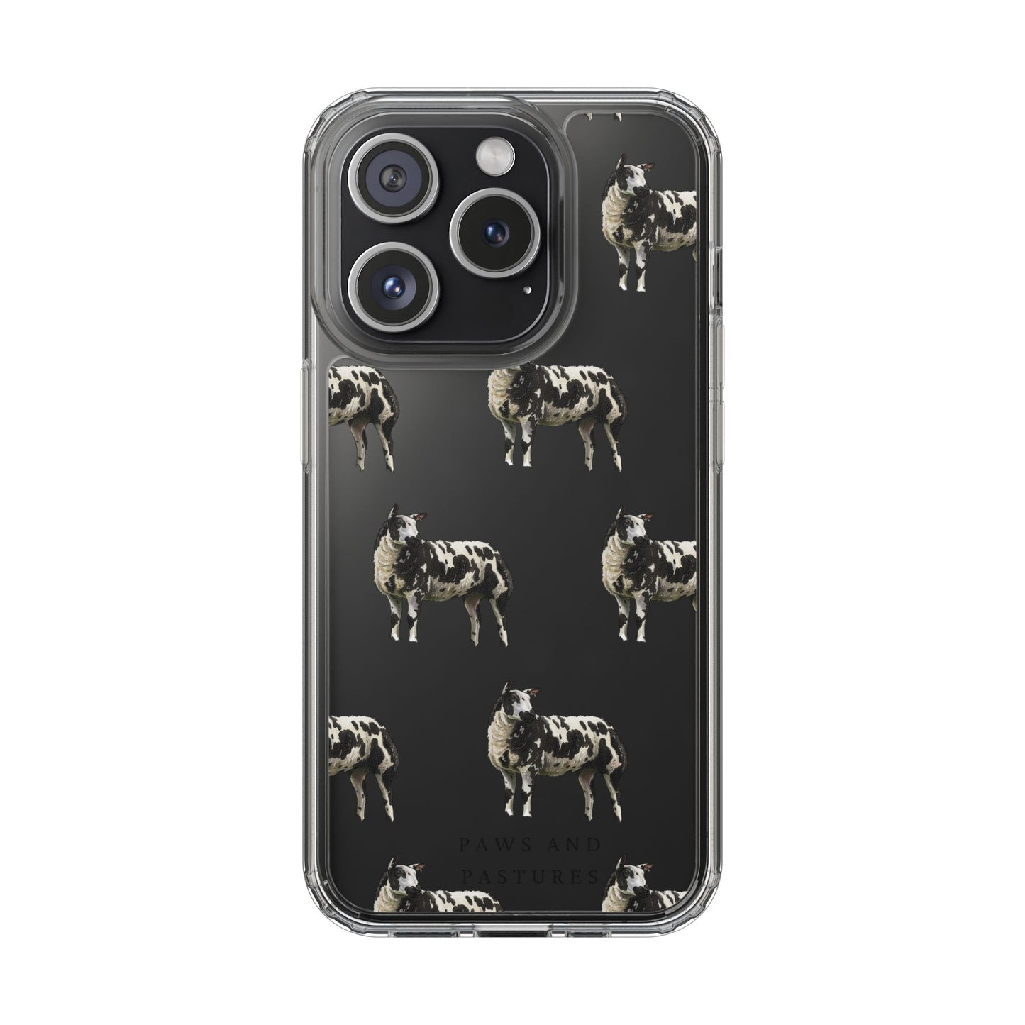 Dutch Spotted Sheep Pattern iPhone Clear Case