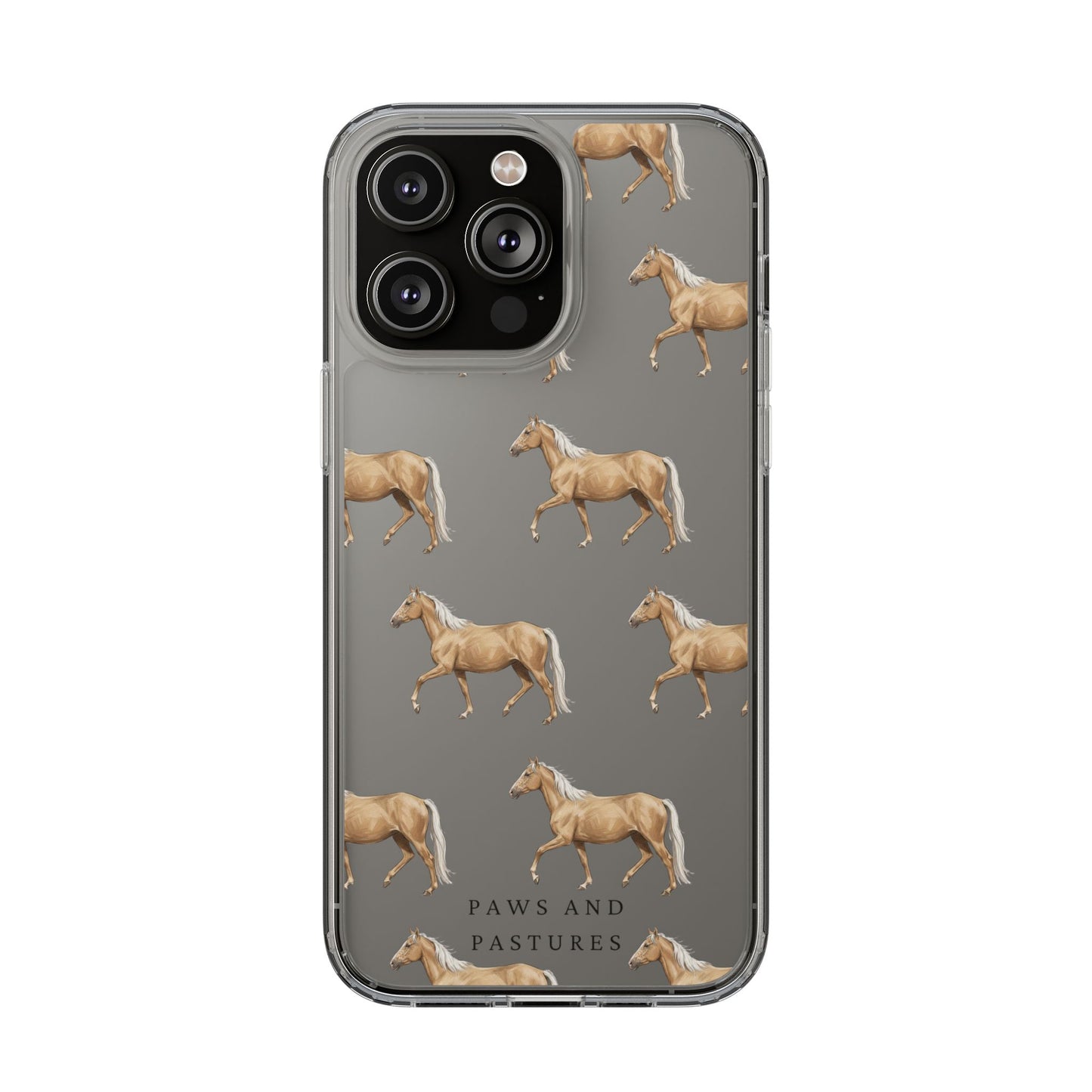 Horse Pattern iPhone Clear Case