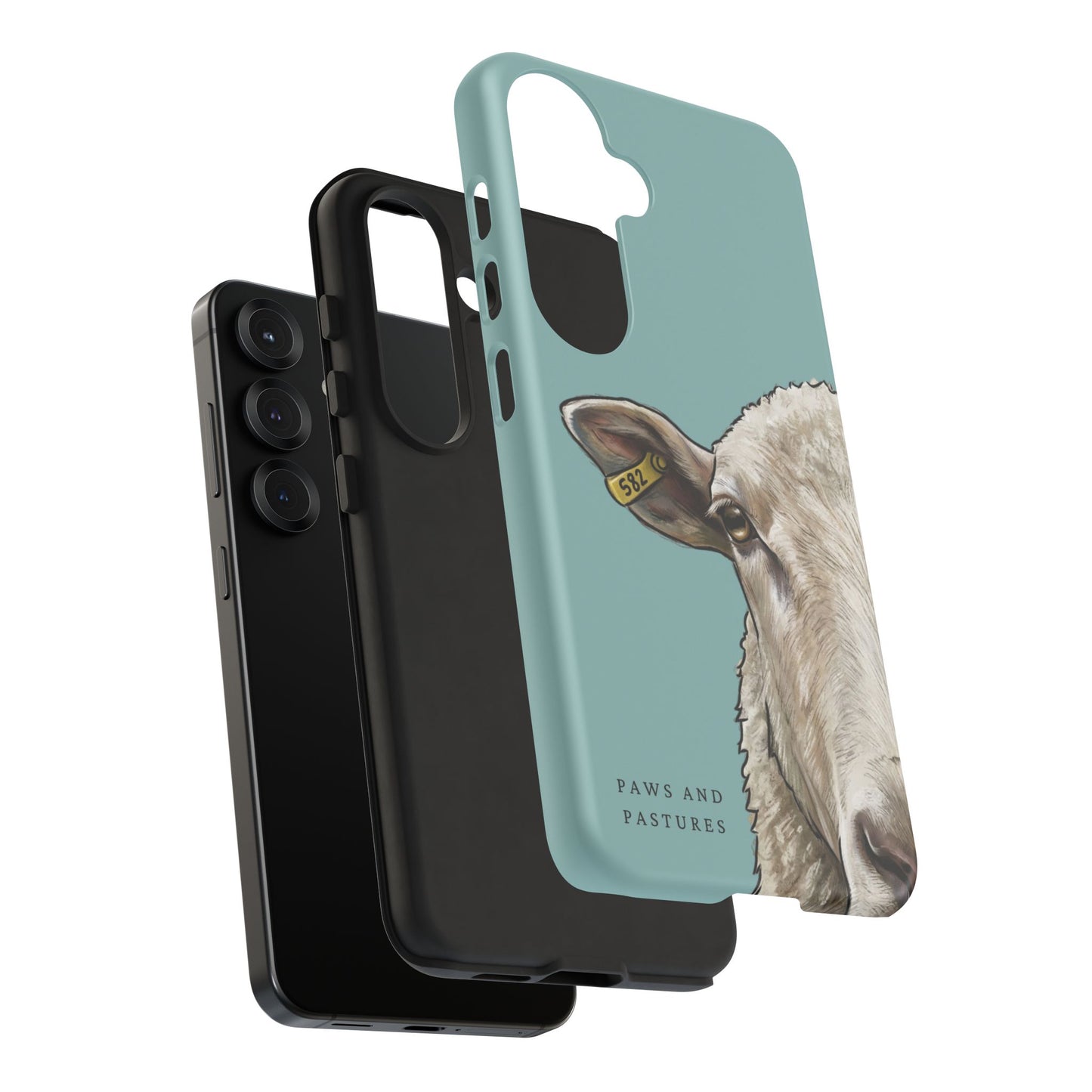Teal Sheep Phone Case