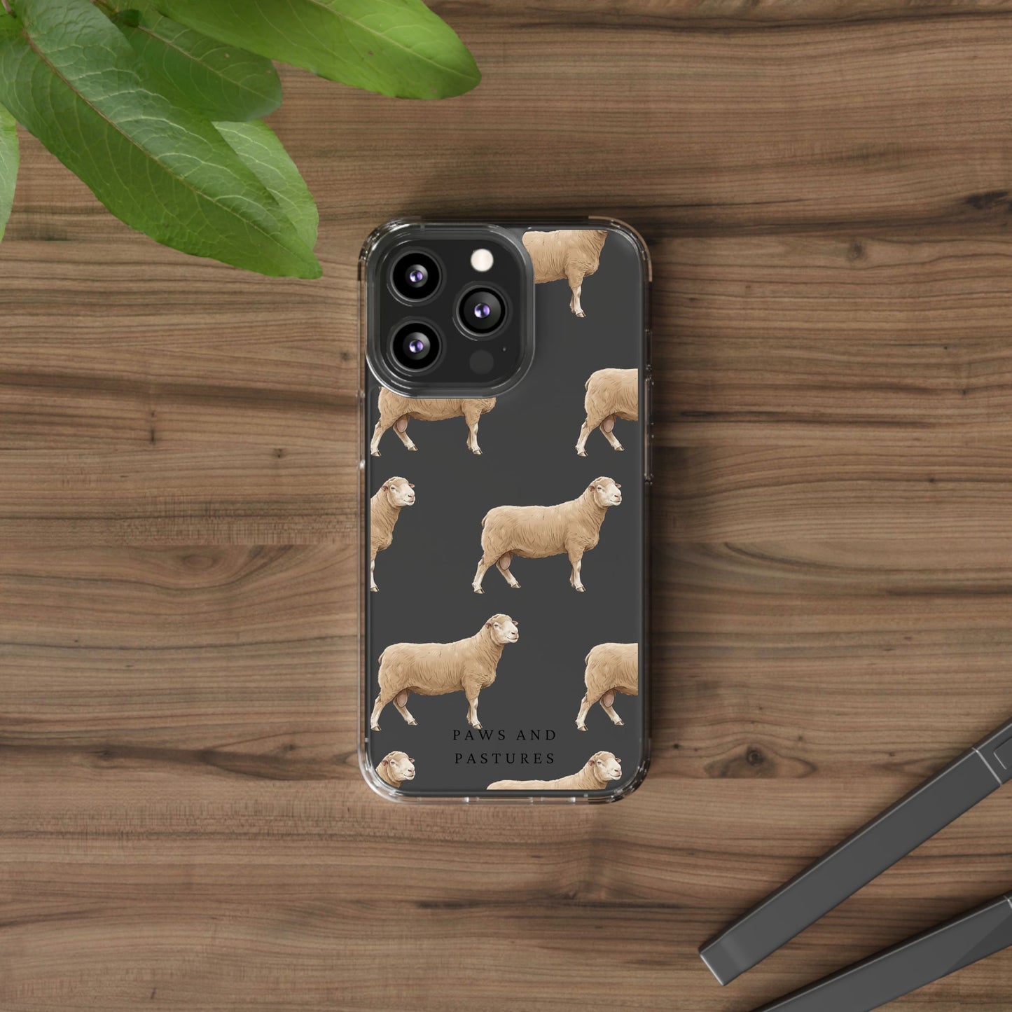 Dorset Sheep Pattern iPhone Clear Case