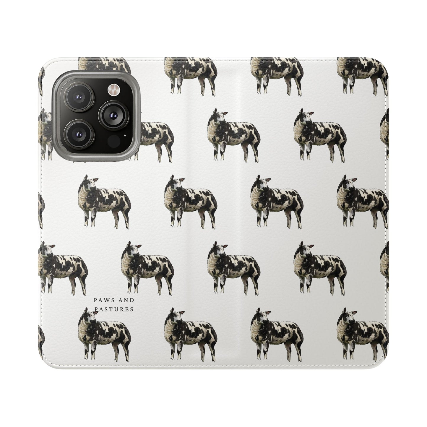 Ditch Spotted Sheep iPhone Flip Case