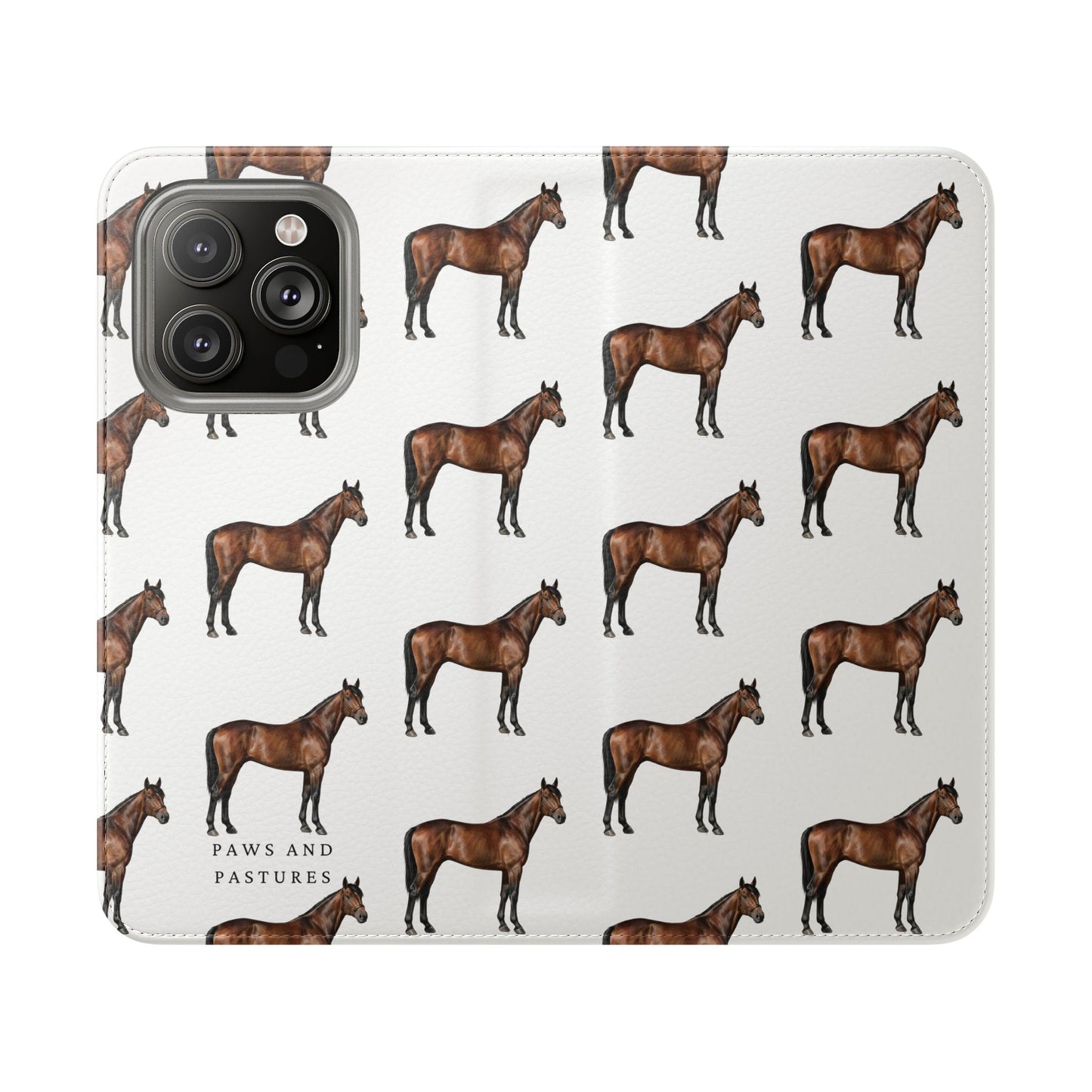 Horse Pattern iPhone Flip Case