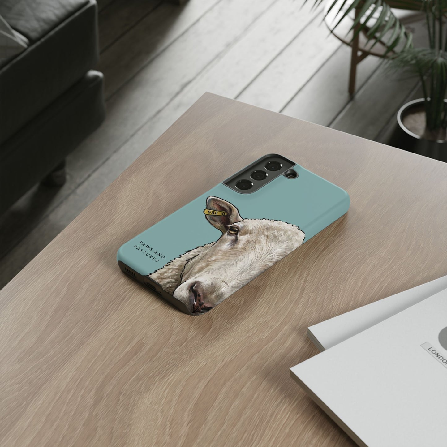 Teal Sheep Phone Case