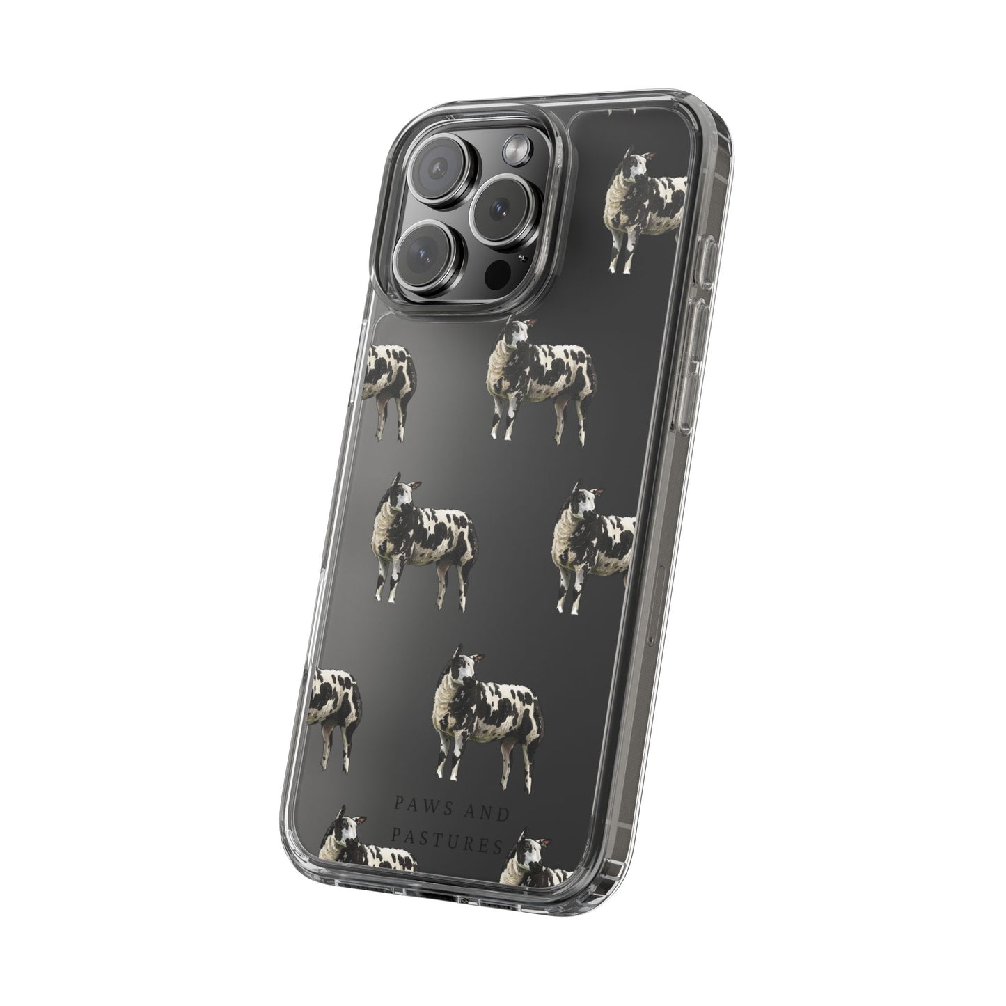 Dutch Spotted Sheep Pattern iPhone Clear Case