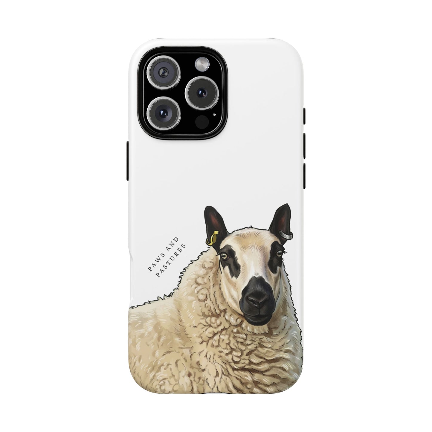 Kerry Hill Sheep Portrait Phone Case — Cute Farm Animal Phone Cover