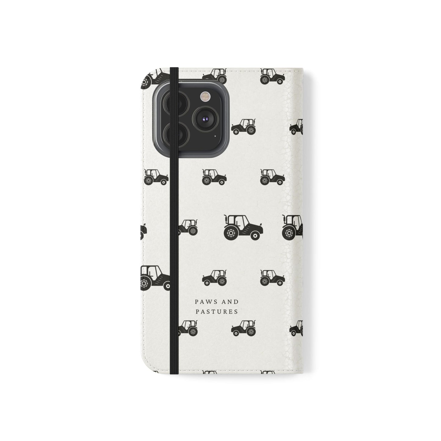 Tractor Pattern Flip Phone Case — Paws & Pastures Wallet Cover