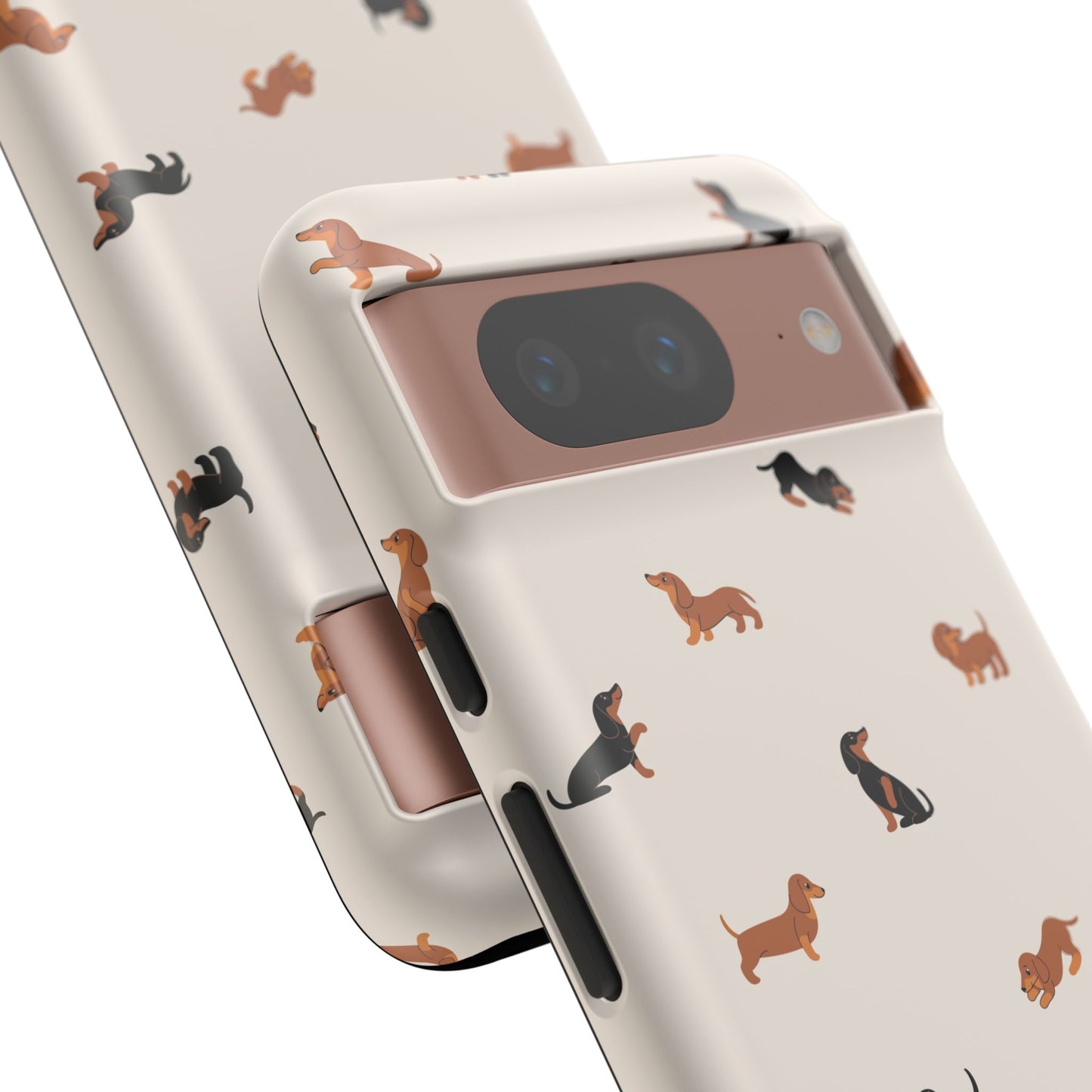 Dachshund Pattern Phone Case — Cute Wiener Dog Protective Cover