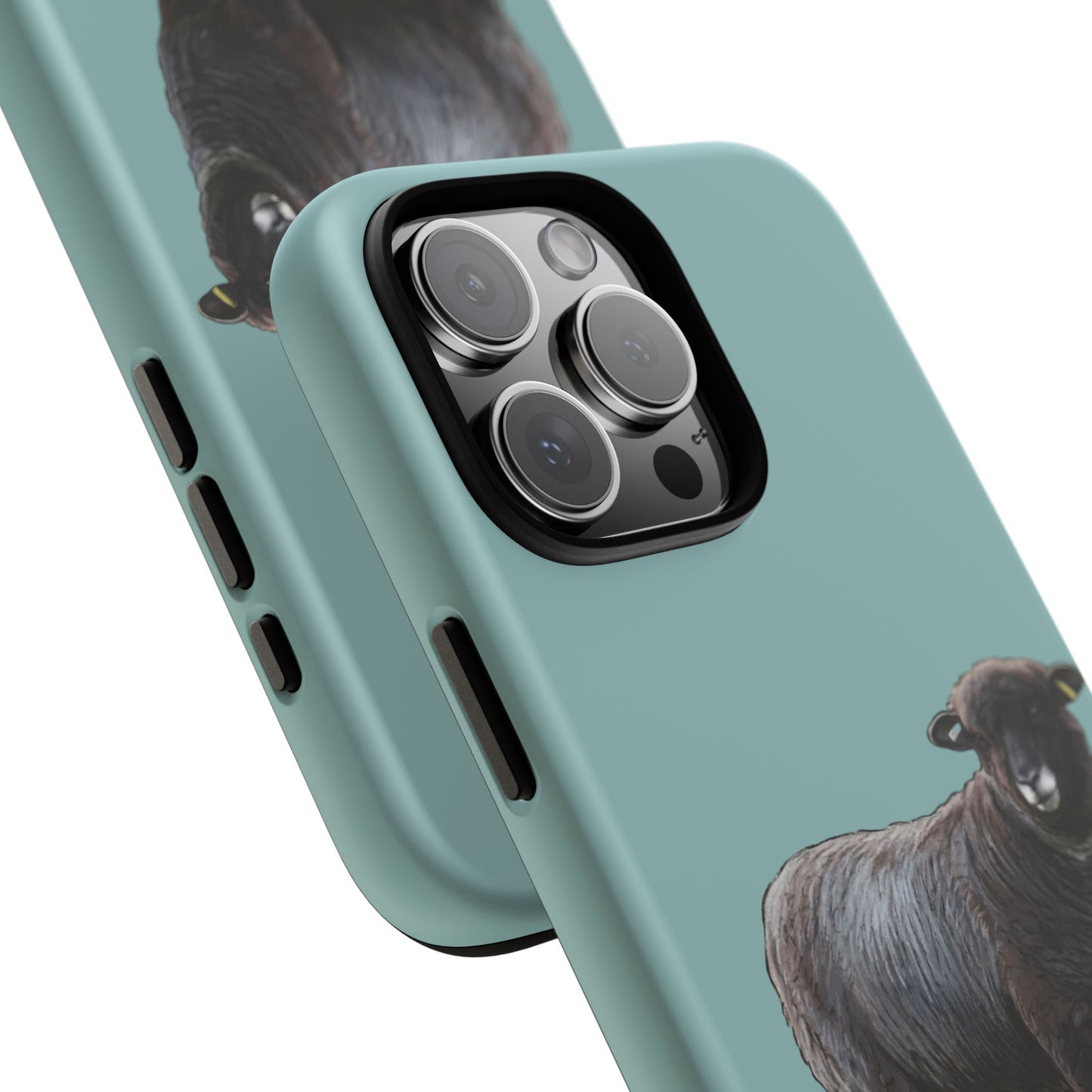 Coloured Ryeland Sheep Phone Case - 'Paws and Pastures' Protective Tough Phone Cover