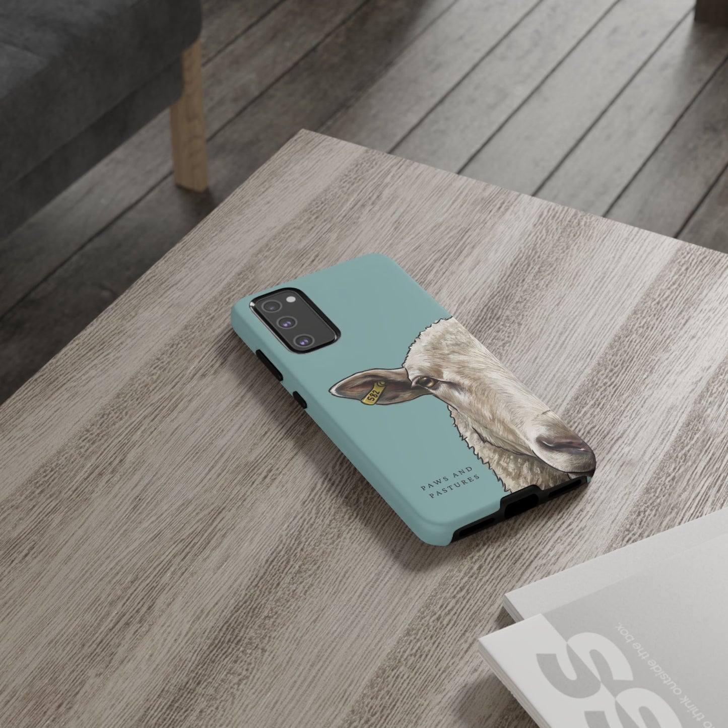 Teal Sheep Phone Case