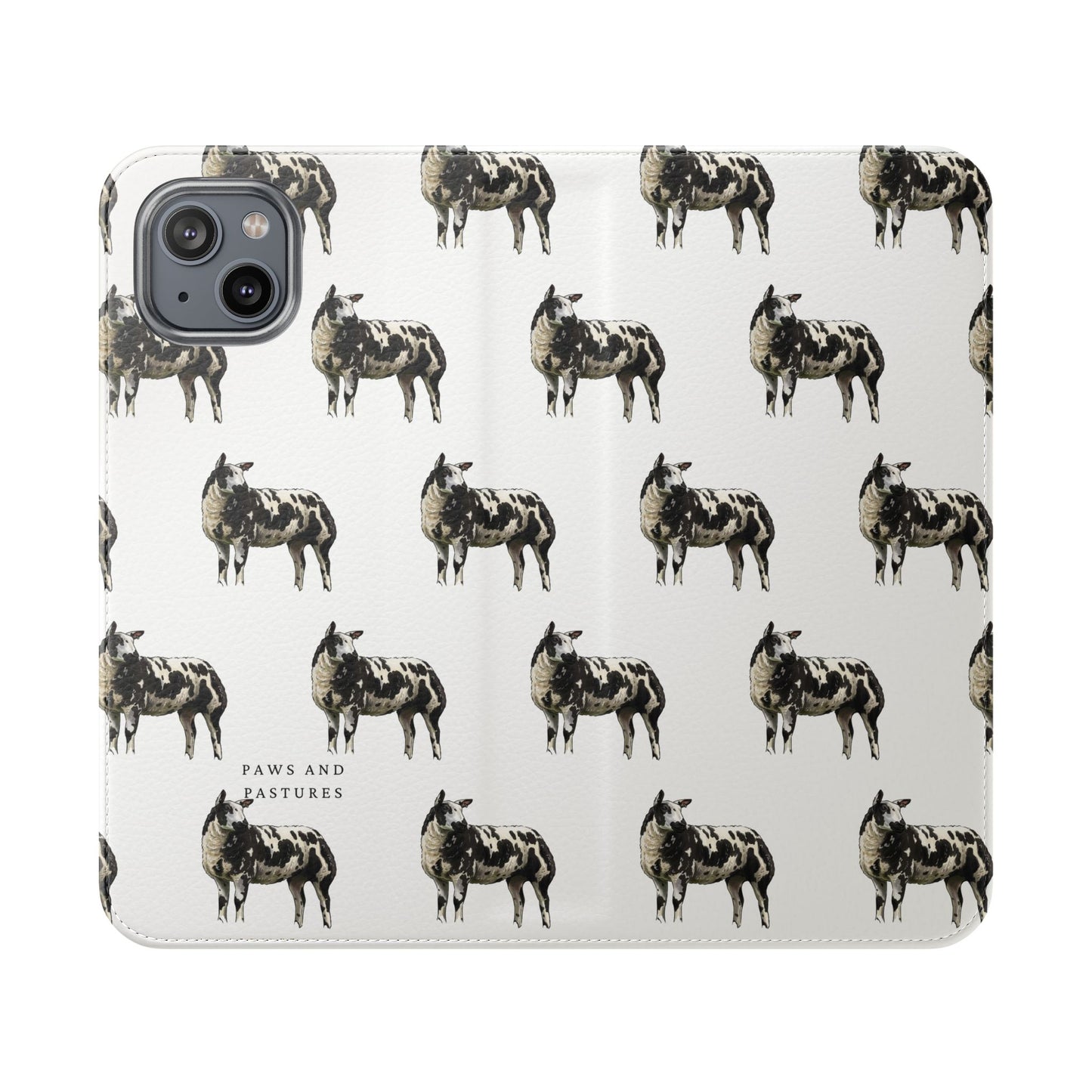 Ditch Spotted Sheep iPhone Flip Case