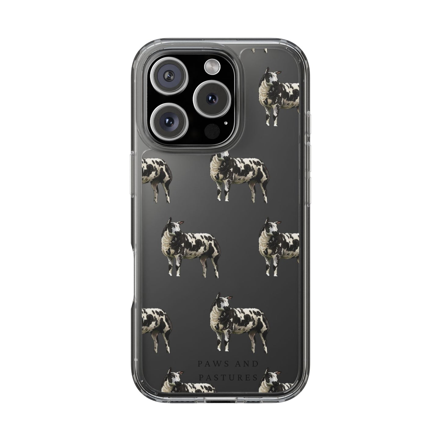 Dutch Spotted Sheep Pattern iPhone Clear Case
