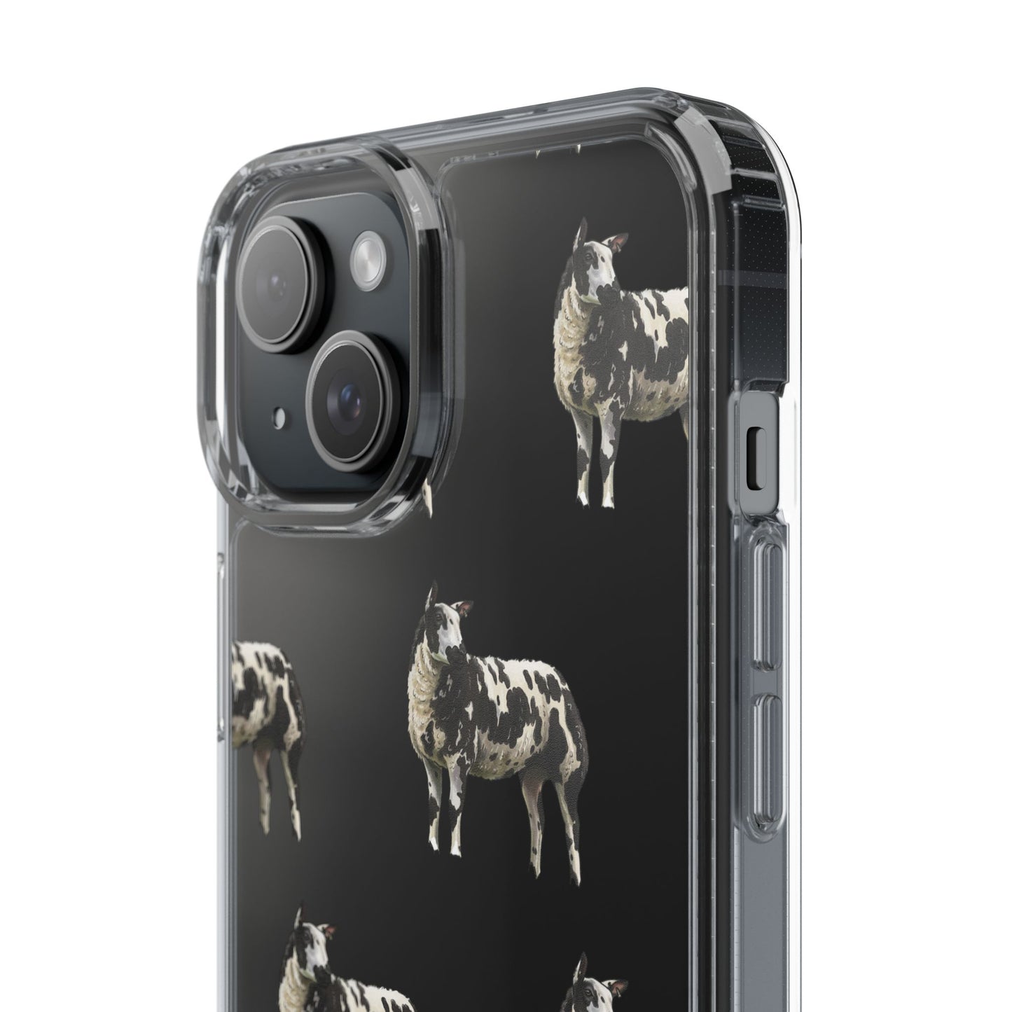 Dutch Spotted Sheep Pattern iPhone Clear Case