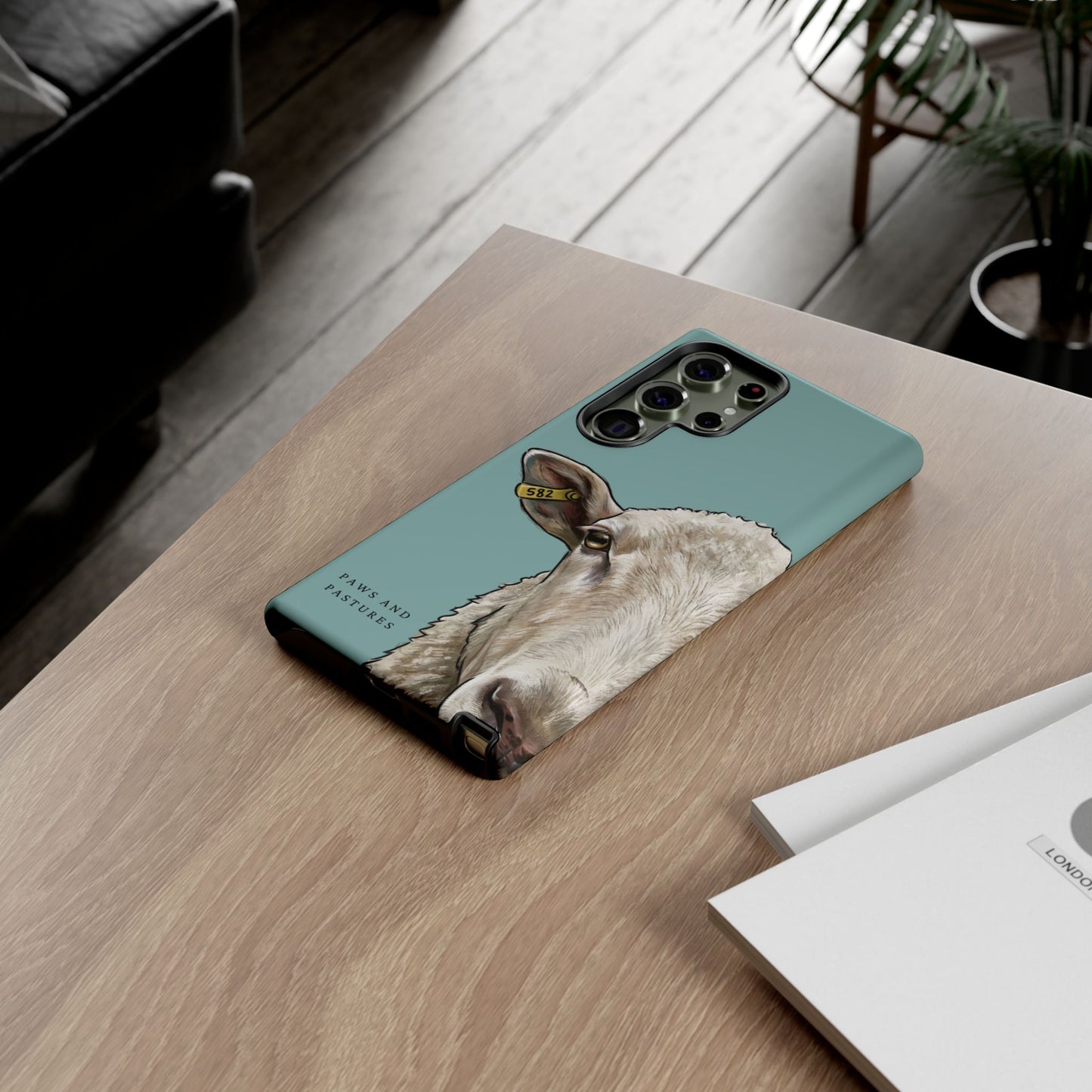Teal Sheep Phone Case