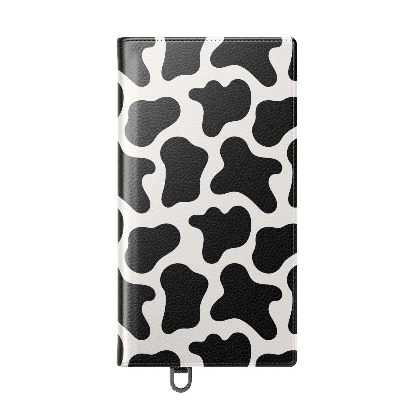 Cow Print Flip Phone Case — Black & White Wallet Flip Case