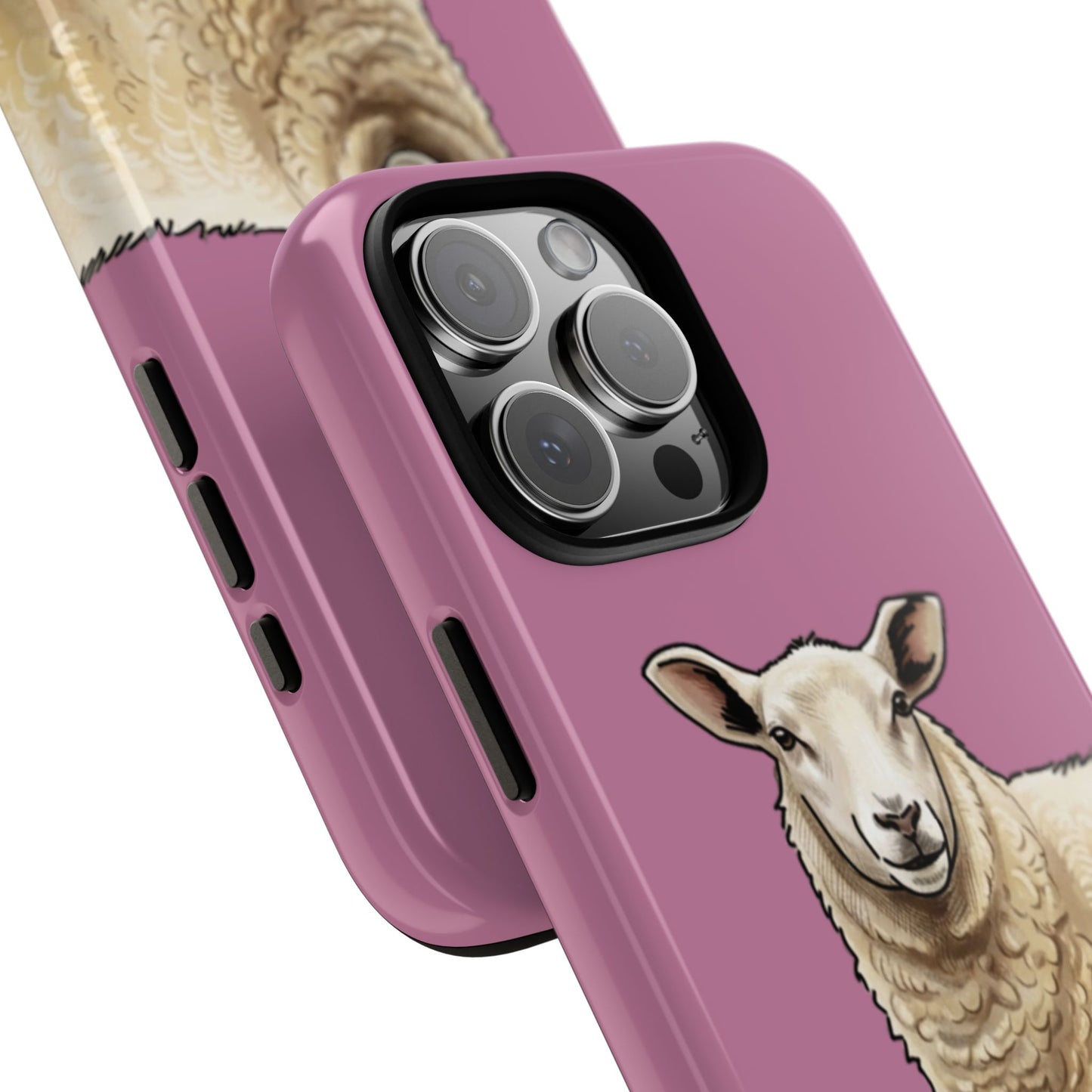 Pink Sheep Illustration Tough Phone Case