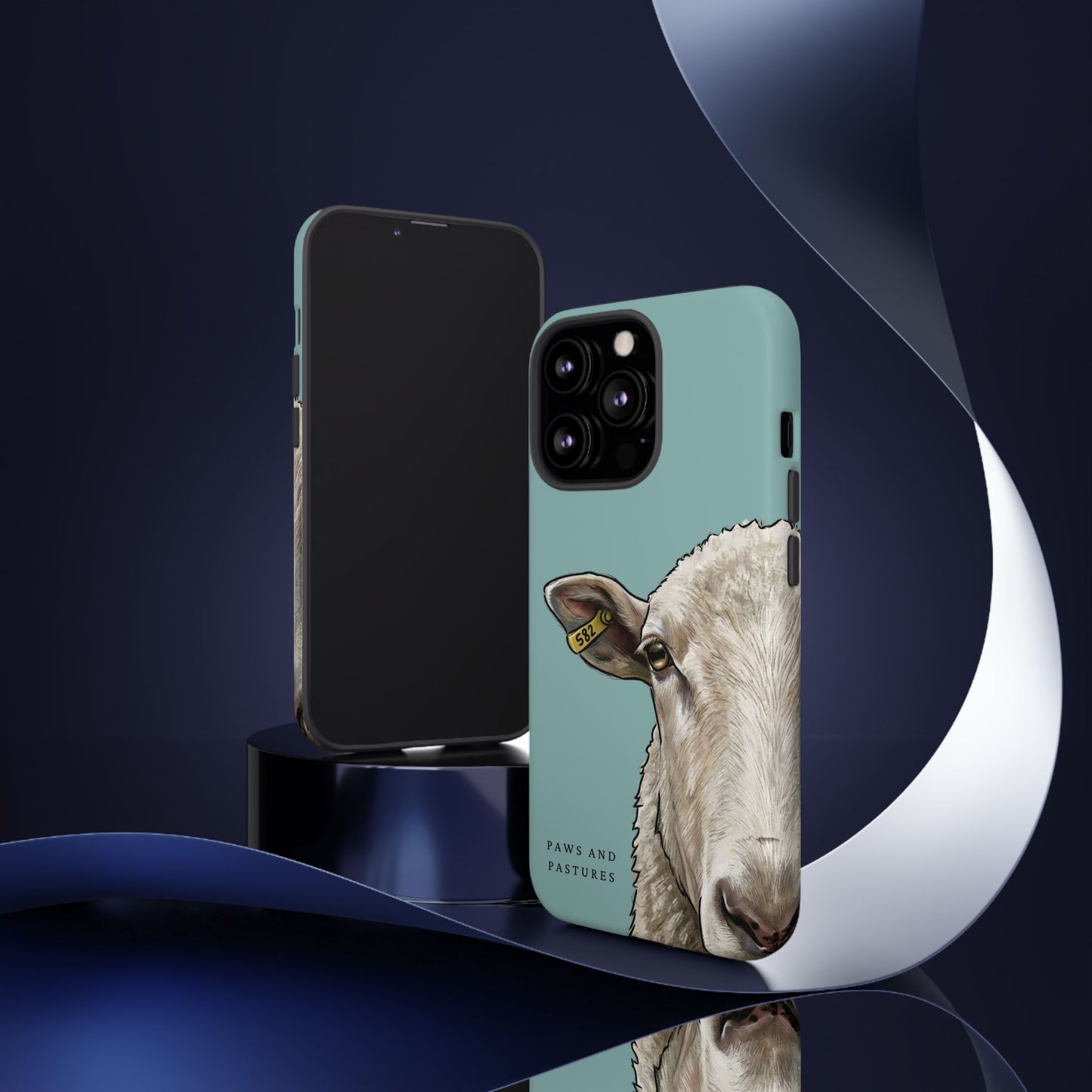 Teal Sheep Phone Case