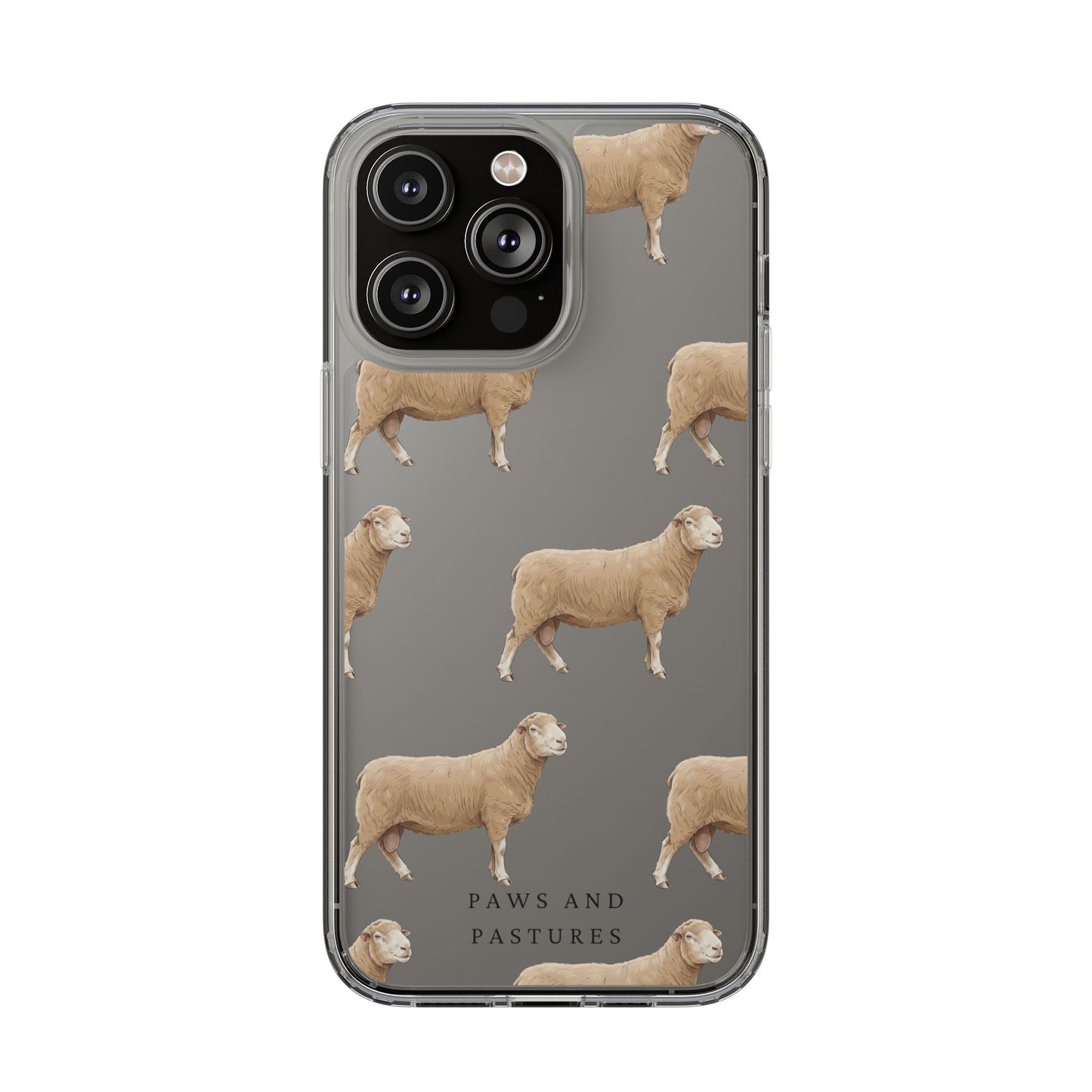 Dorset Sheep Pattern iPhone Clear Case