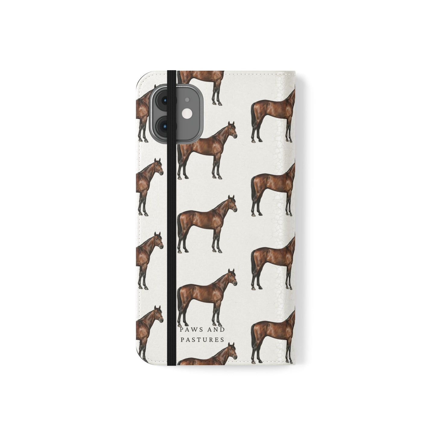 Horse Pattern iPhone Flip Case