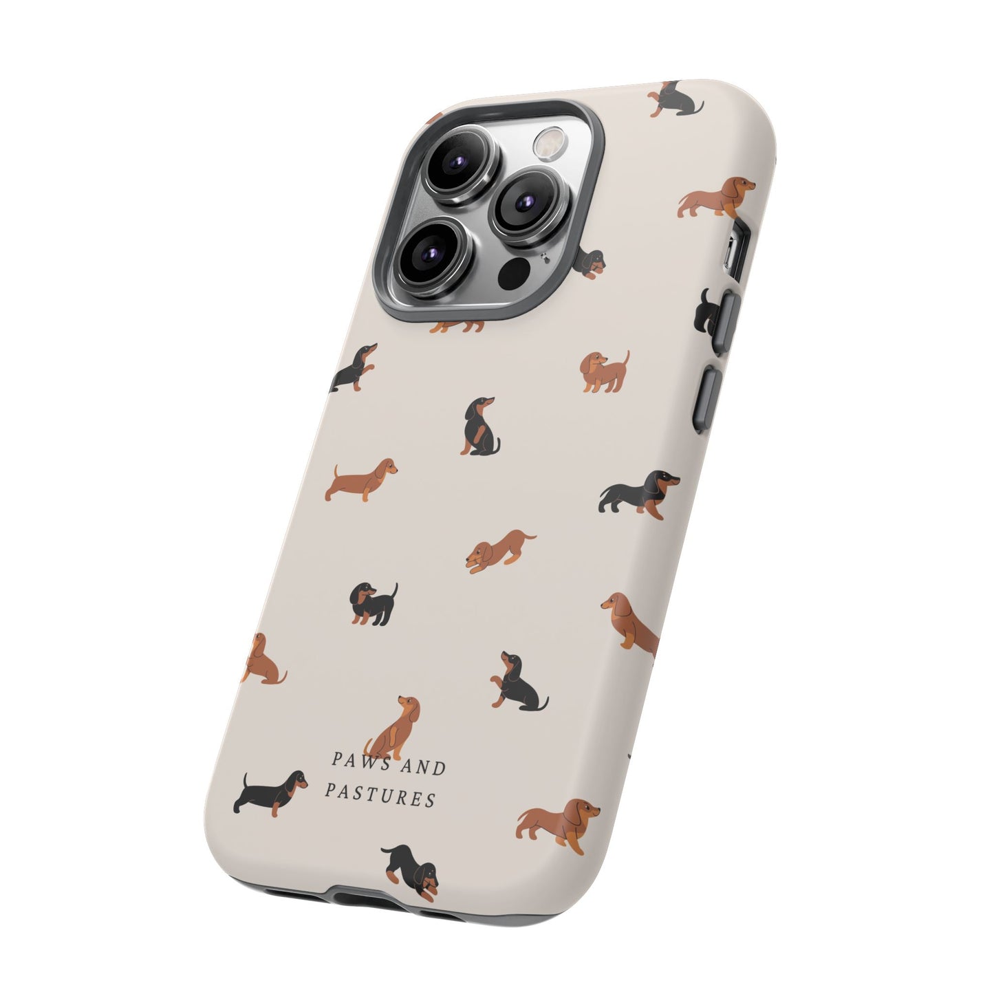 Dachshund Pattern Phone Case — Cute Wiener Dog Protective Cover