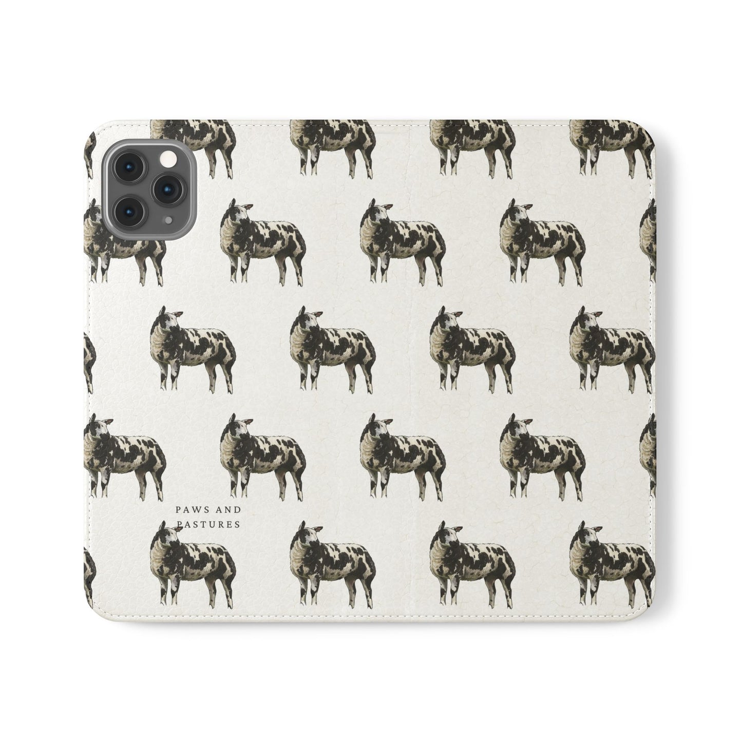 Ditch Spotted Sheep iPhone Flip Case