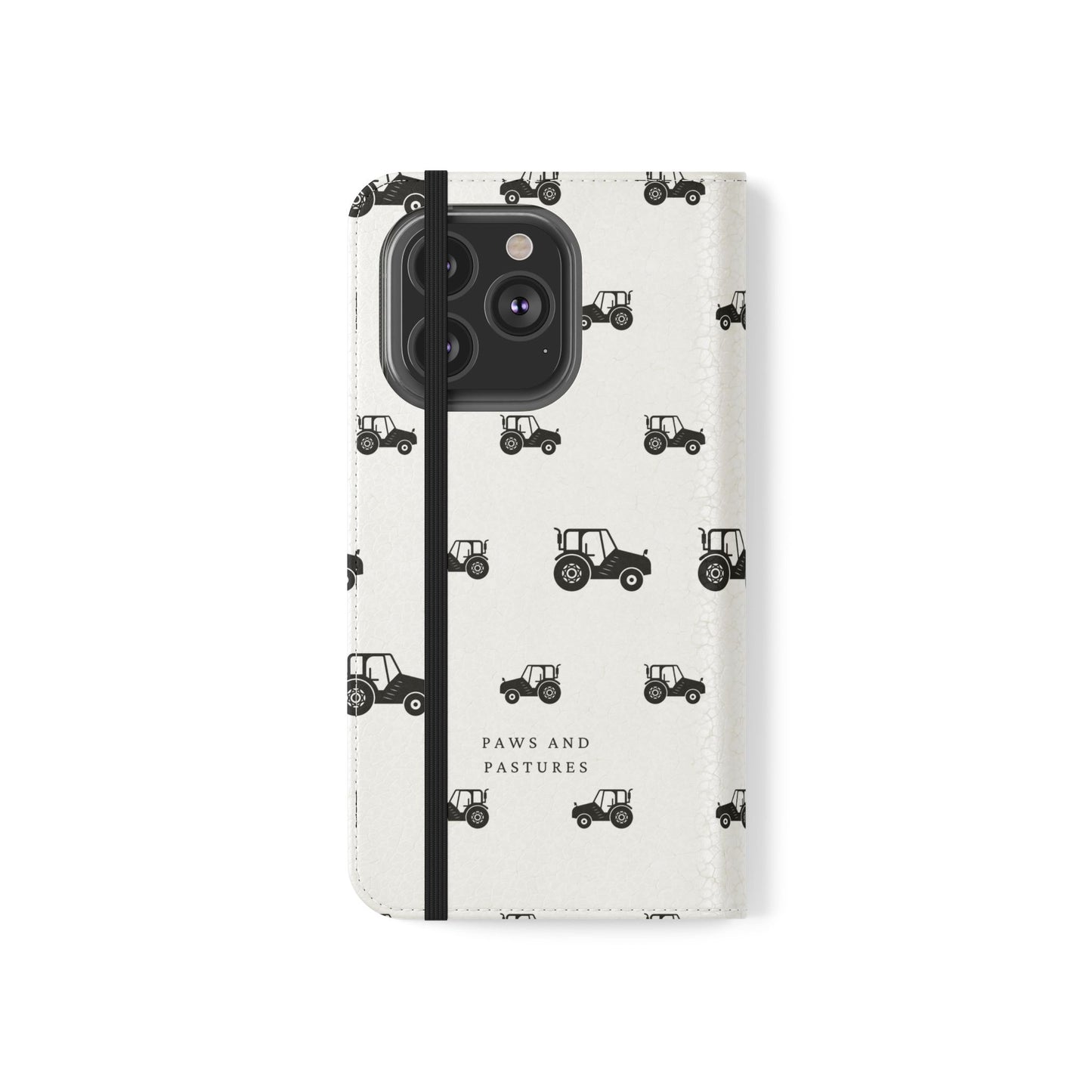 Tractor Pattern Flip Phone Case — Paws & Pastures Wallet Cover