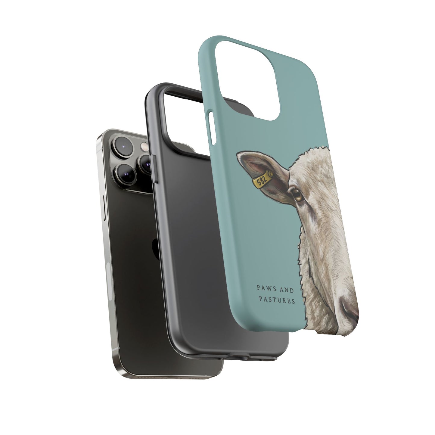 Teal Sheep Phone Case