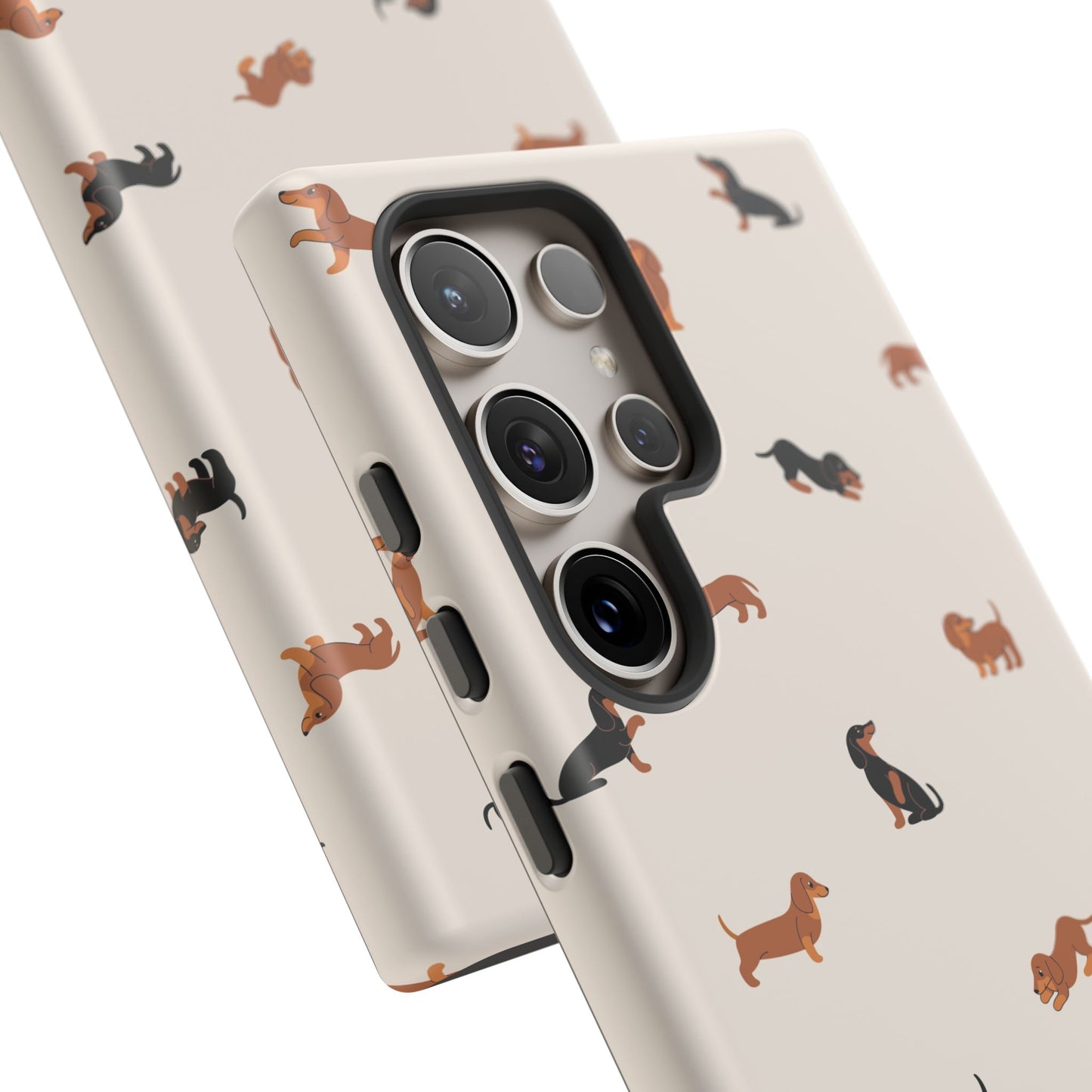 Dachshund Pattern Phone Case — Cute Wiener Dog Protective Cover