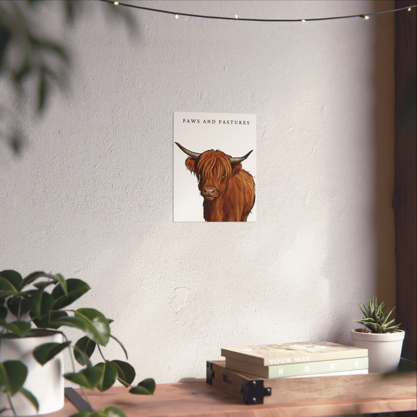 Highland Cow Art Print