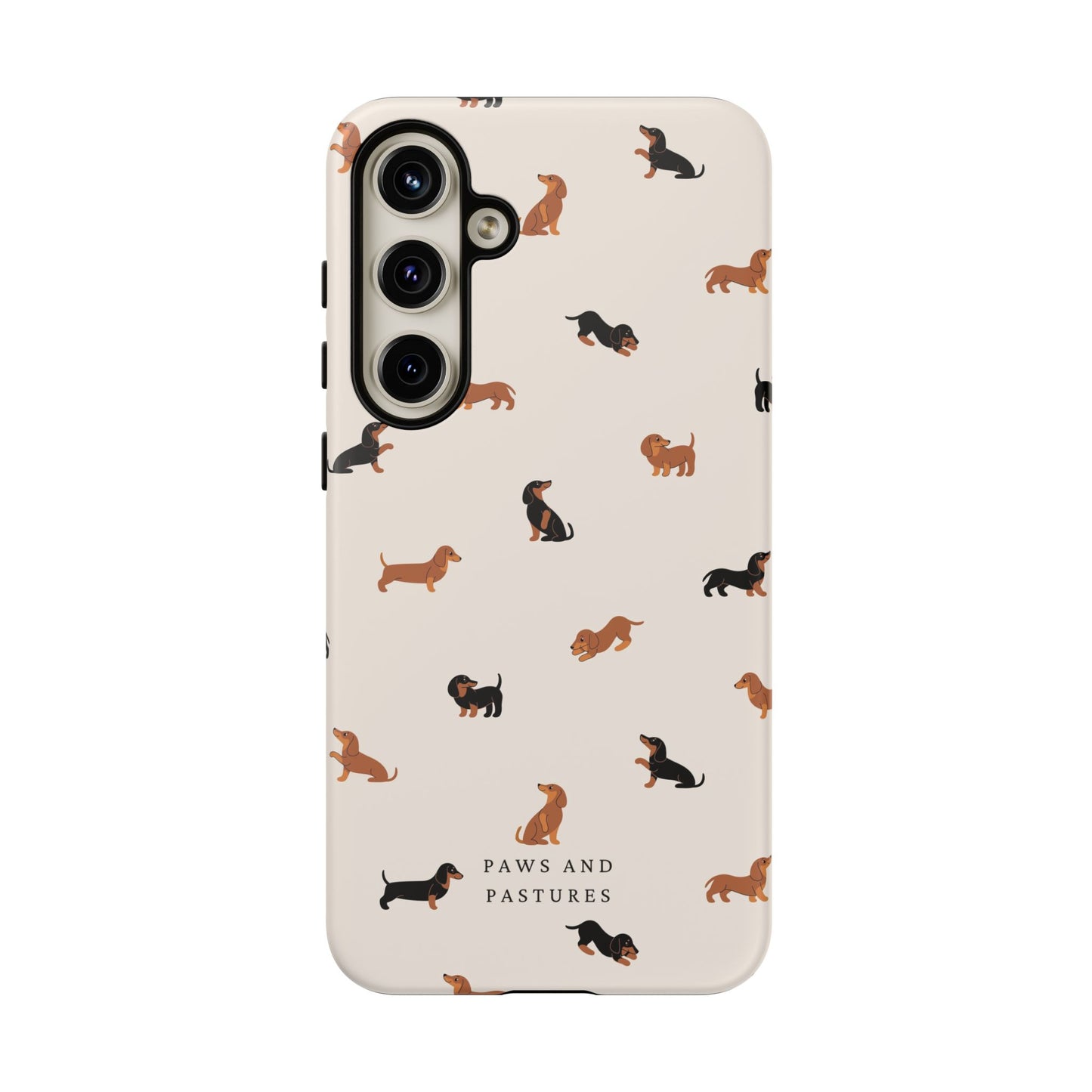 Dachshund Pattern Phone Case — Cute Wiener Dog Protective Cover
