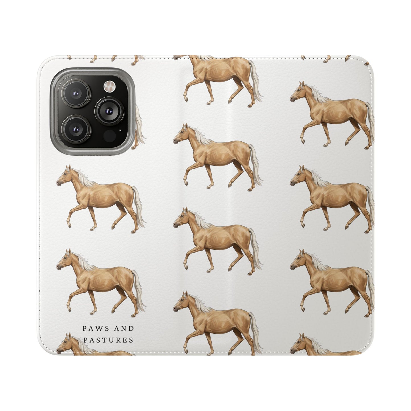 Horse Pattern iPhone Flip Case