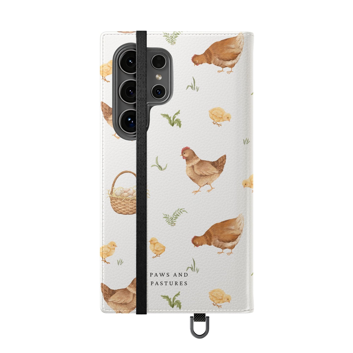 Flip Case – Watercolor Chickens & Baskets Phone Wallet Case