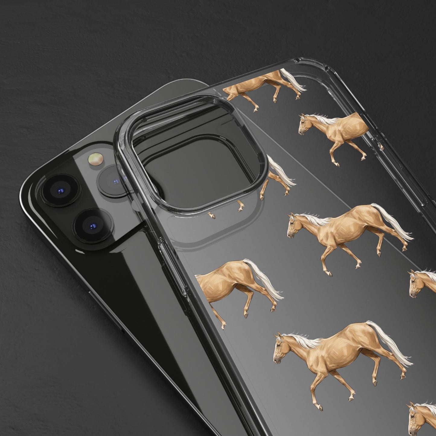 Horse Pattern iPhone Clear Case