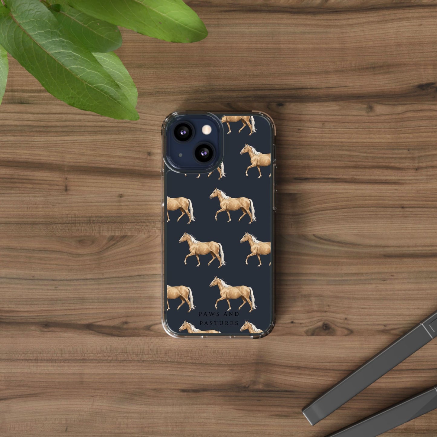 Horse Pattern iPhone Clear Case