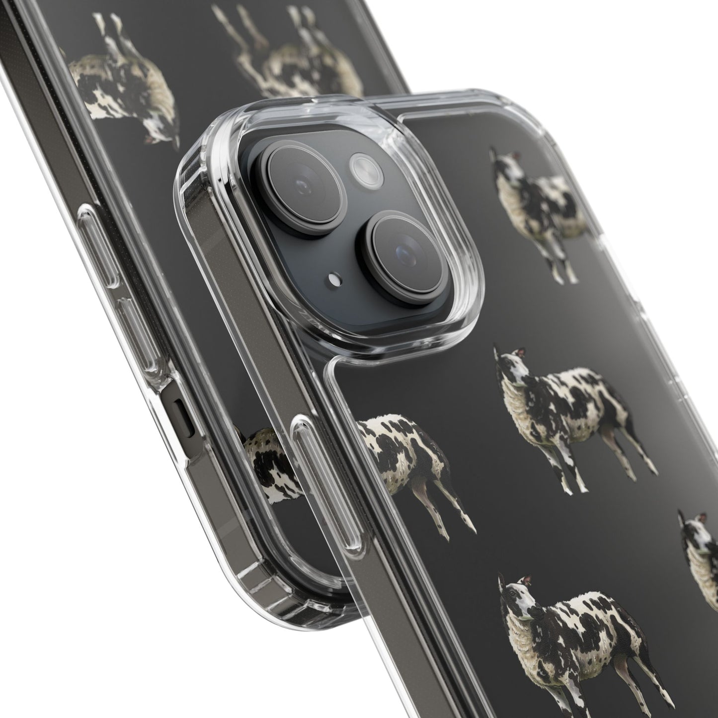 Dutch Spotted Sheep Pattern iPhone Clear Case