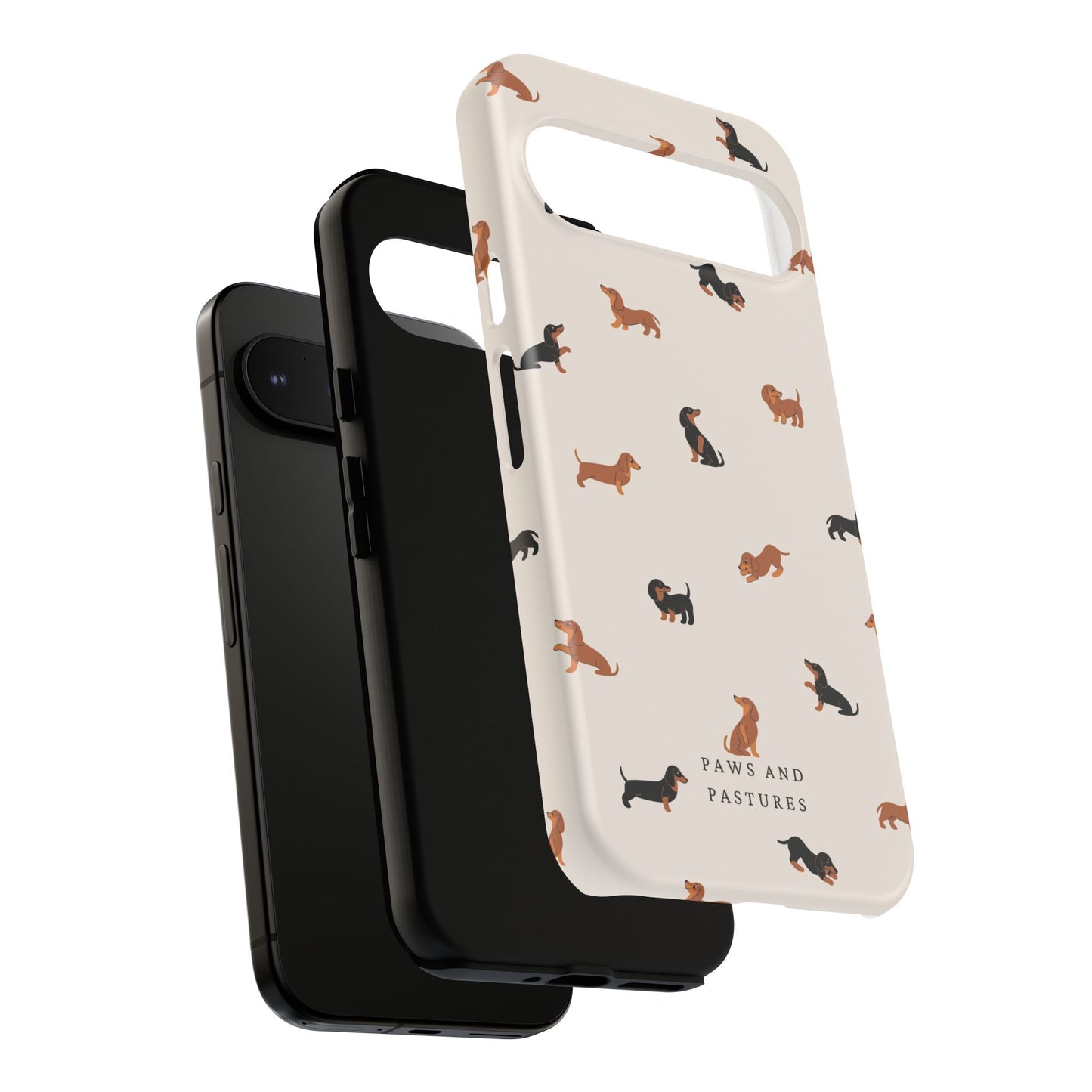 Dachshund Pattern Phone Case — Cute Wiener Dog Protective Cover