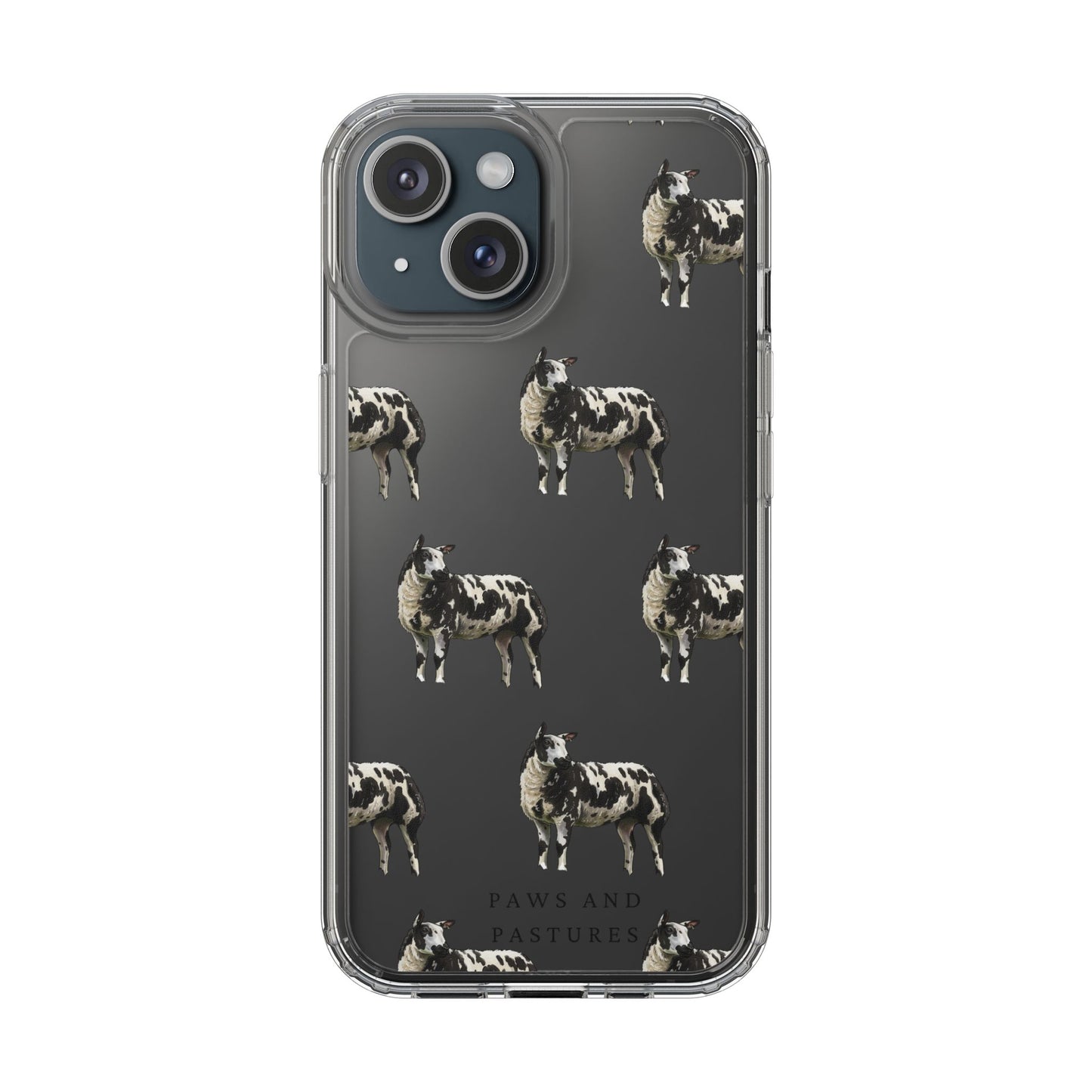 Dutch Spotted Sheep Pattern iPhone Clear Case
