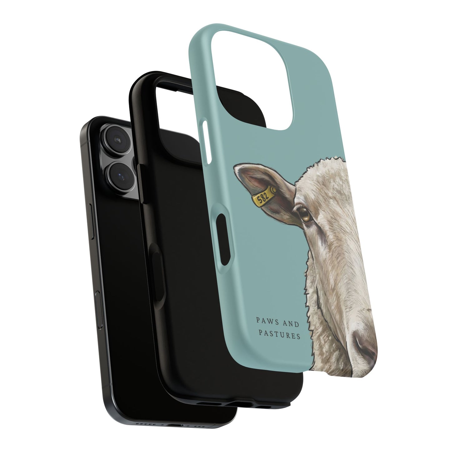 Teal Sheep Phone Case