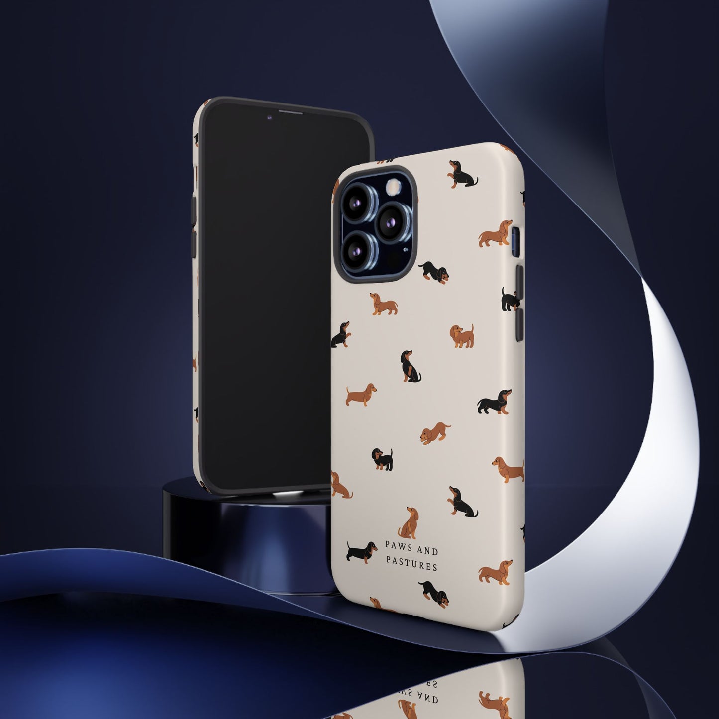 Dachshund Pattern Phone Case — Cute Wiener Dog Protective Cover