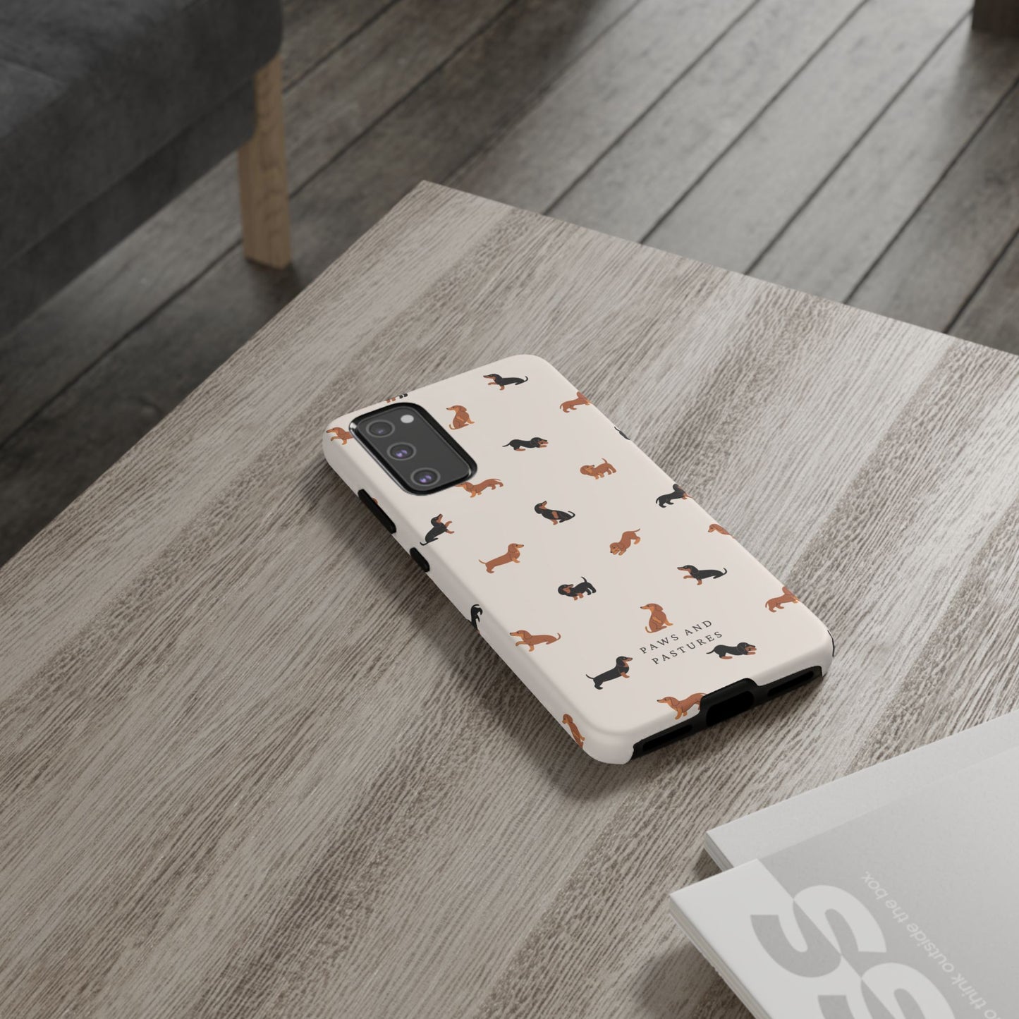 Dachshund Pattern Phone Case — Cute Wiener Dog Protective Cover