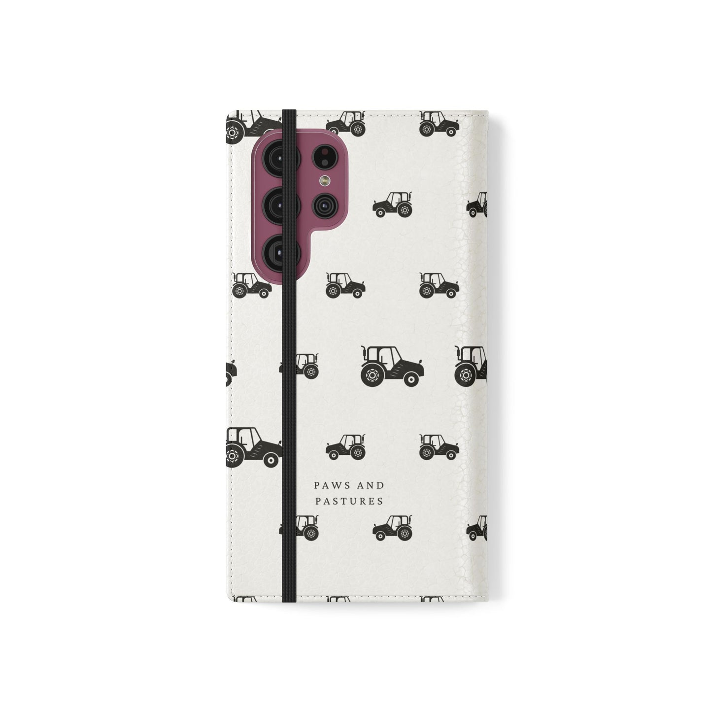 Tractor Pattern Flip Phone Case — Paws & Pastures Wallet Cover