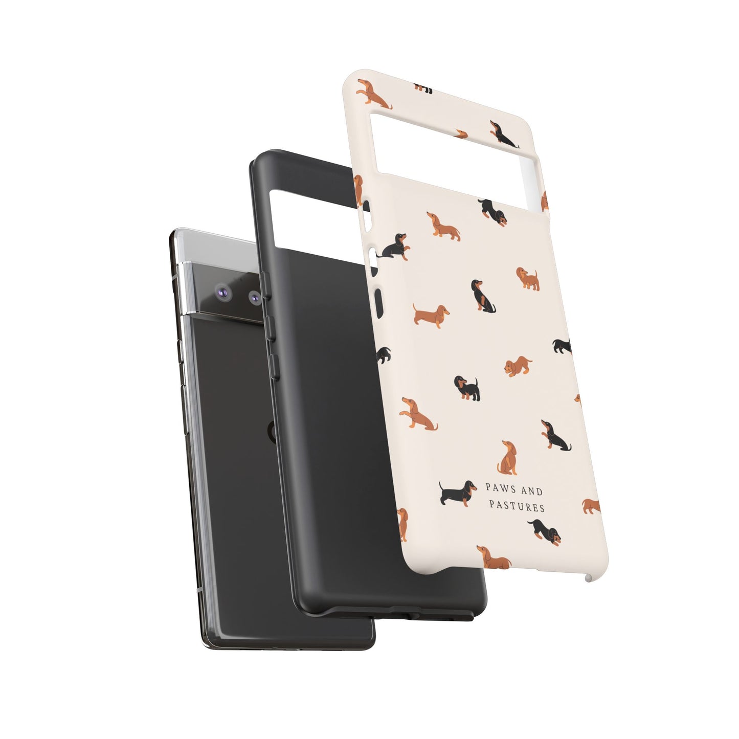 Dachshund Pattern Phone Case — Cute Wiener Dog Protective Cover