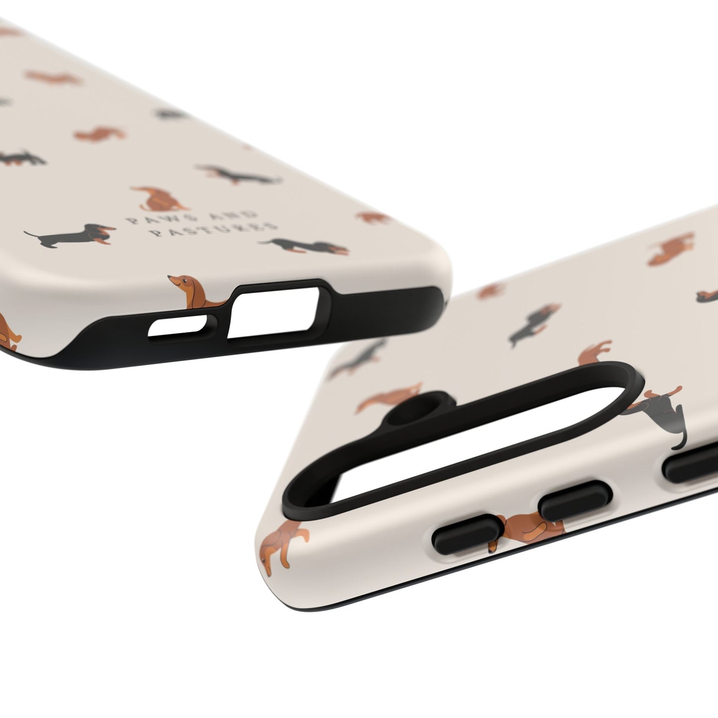 Dachshund Pattern Phone Case — Cute Wiener Dog Protective Cover
