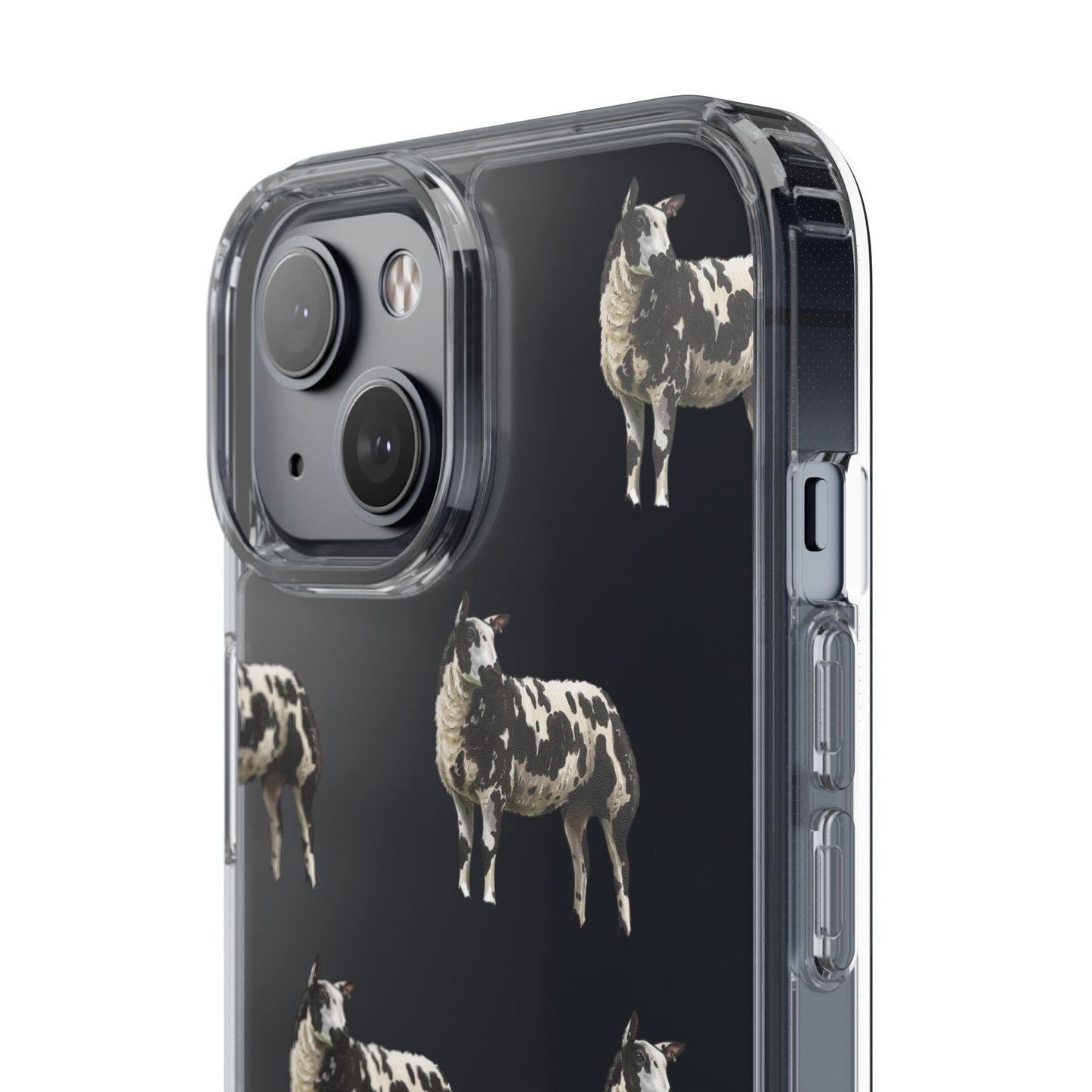 Dutch Spotted Sheep Pattern iPhone Clear Case