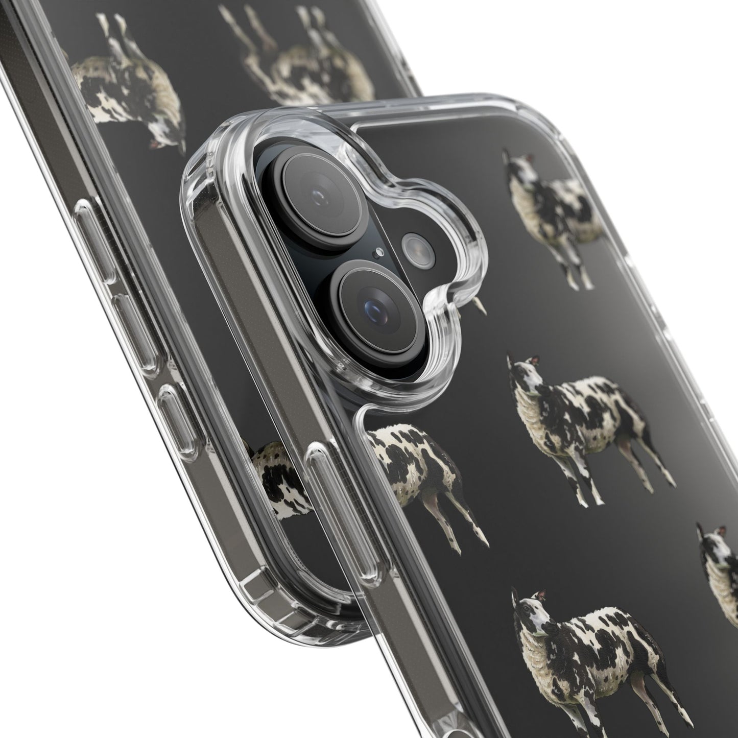 Dutch Spotted Sheep Pattern iPhone Clear Case