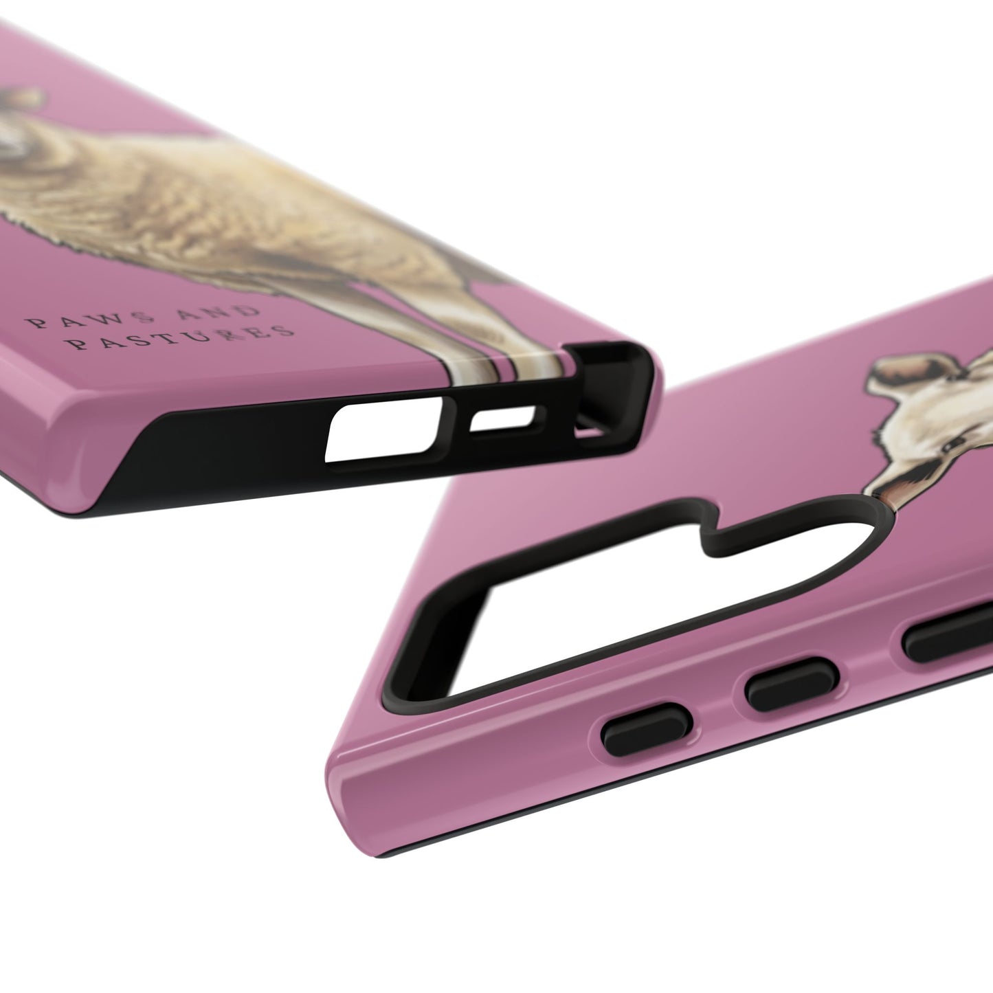 Pink Sheep Illustration Tough Phone Case