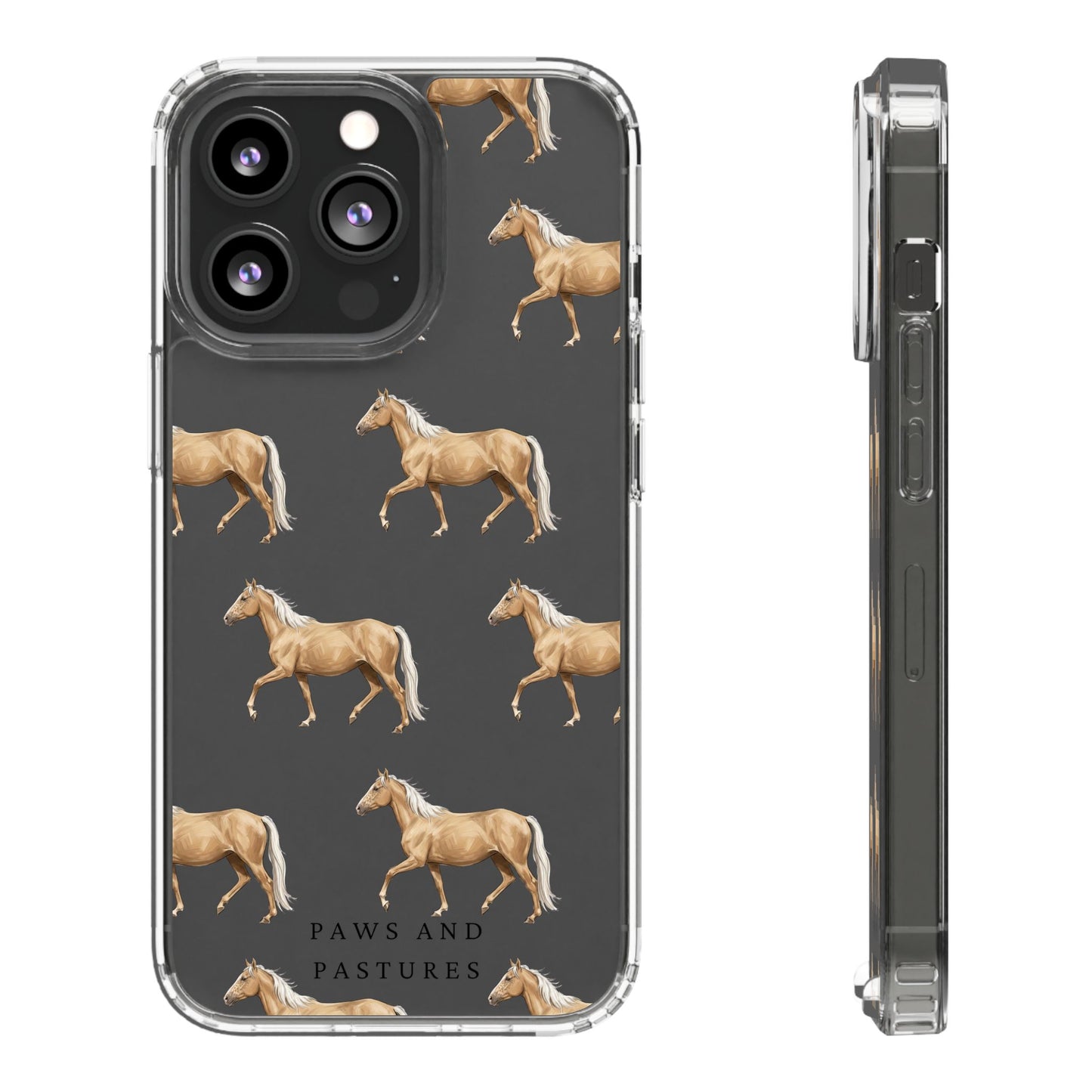 Horse Pattern iPhone Clear Case