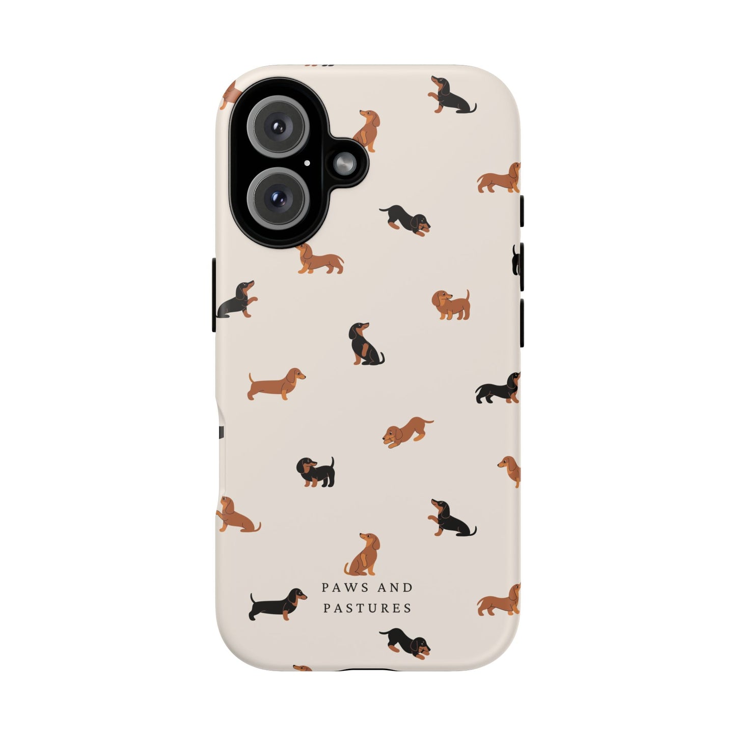 Dachshund Pattern Phone Case — Cute Wiener Dog Protective Cover