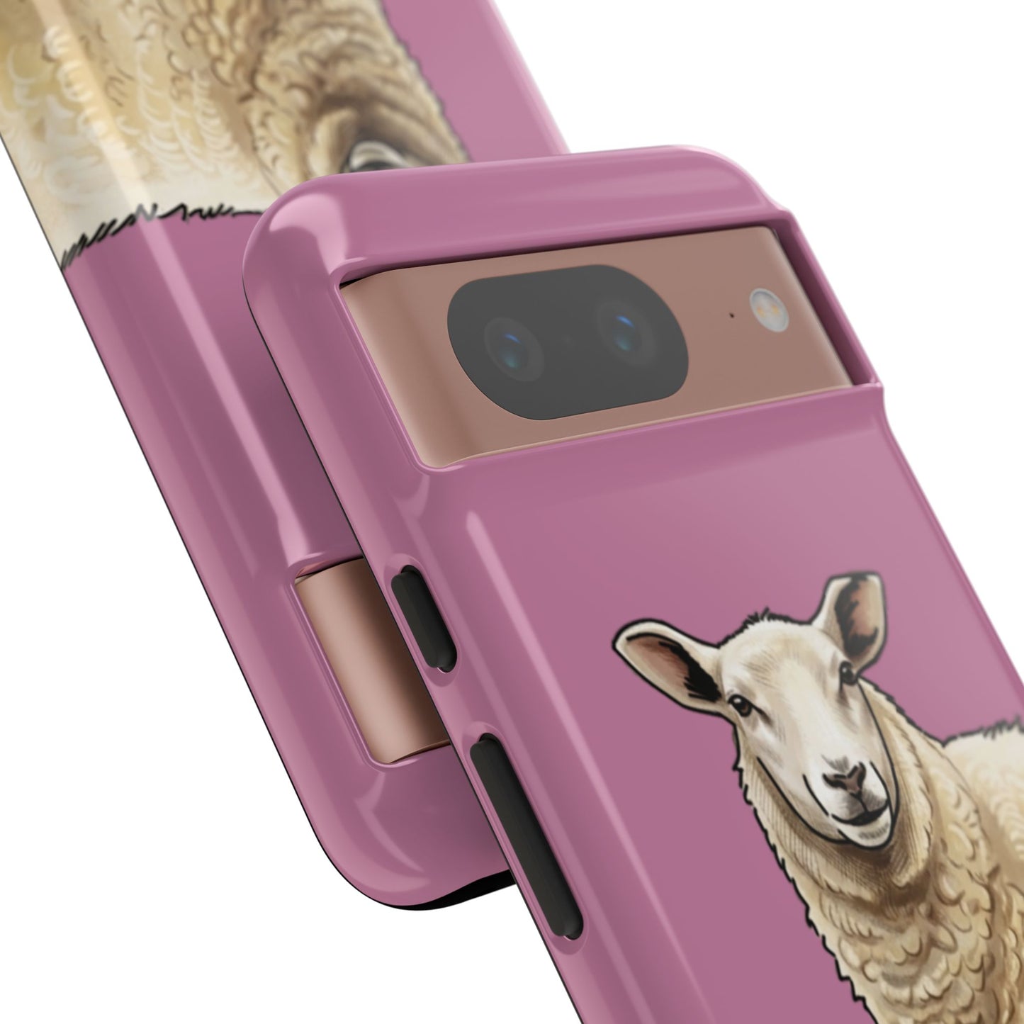 Pink Sheep Illustration Tough Phone Case